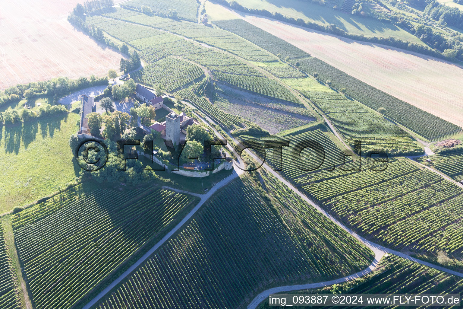 Sulzfeld in the state Baden-Wuerttemberg, Germany seen from above