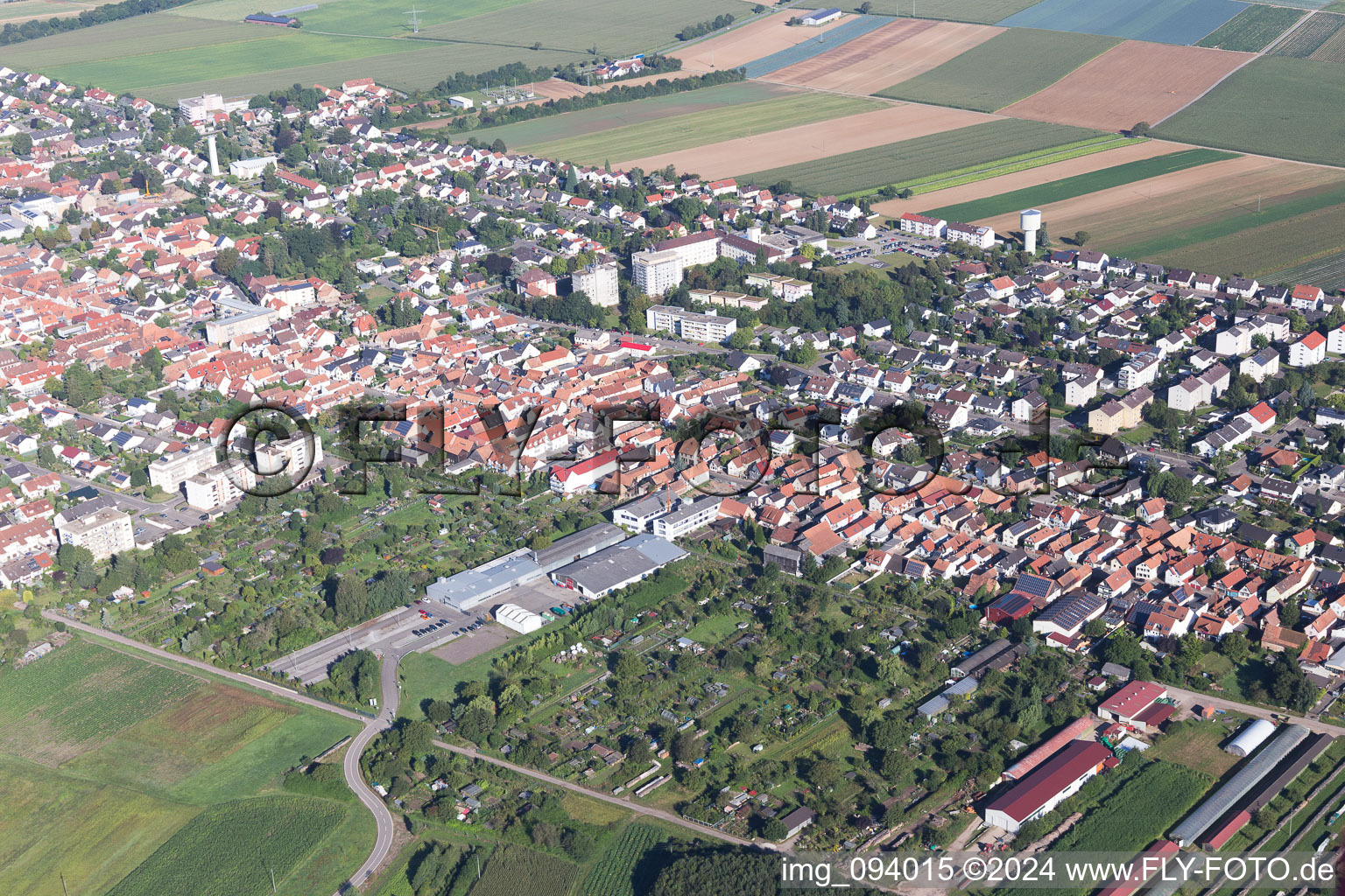 Kandel in the state Rhineland-Palatinate, Germany out of the air