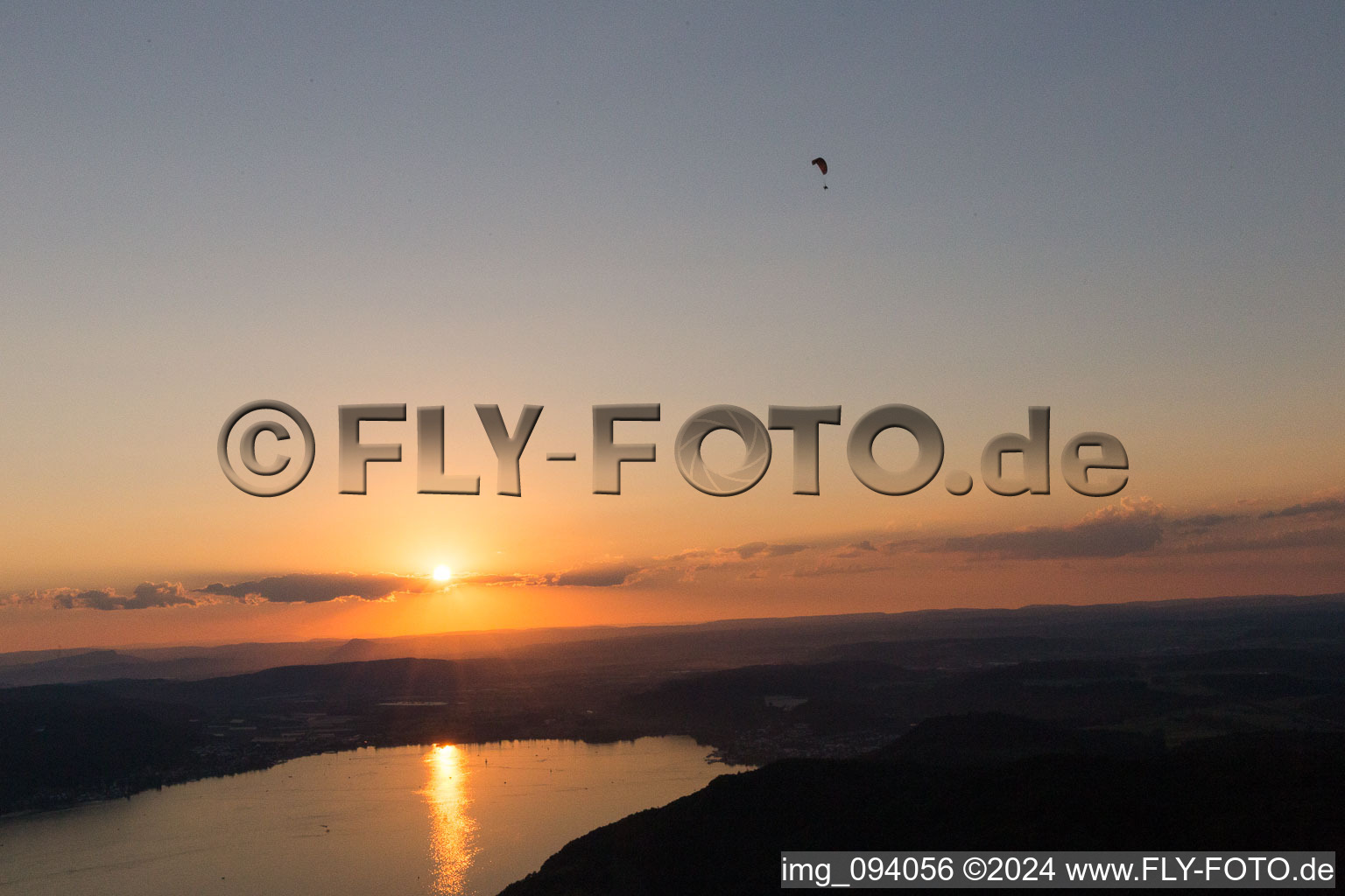 Sipplingen in the state Baden-Wuerttemberg, Germany out of the air