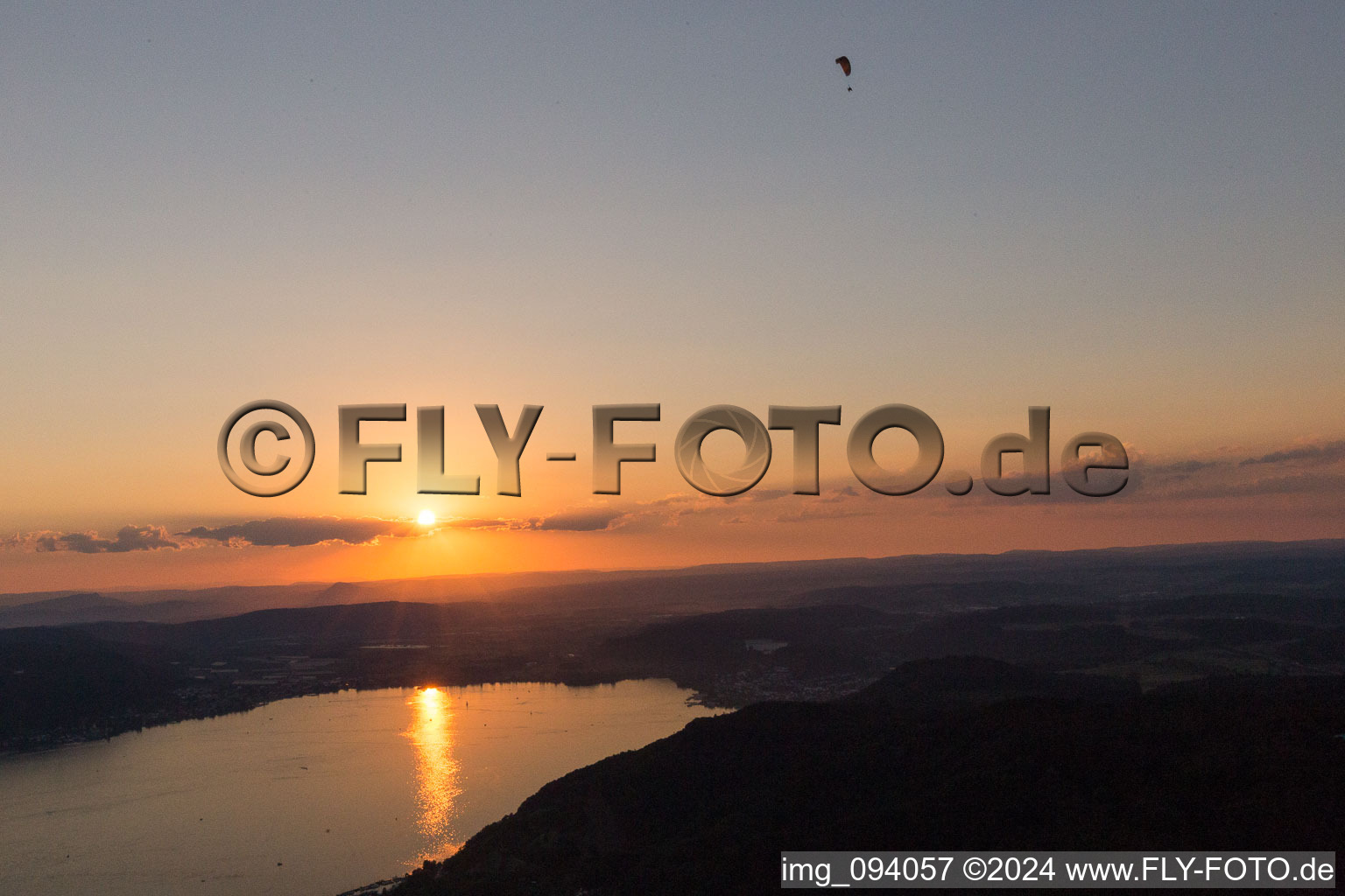 Sipplingen in the state Baden-Wuerttemberg, Germany seen from above