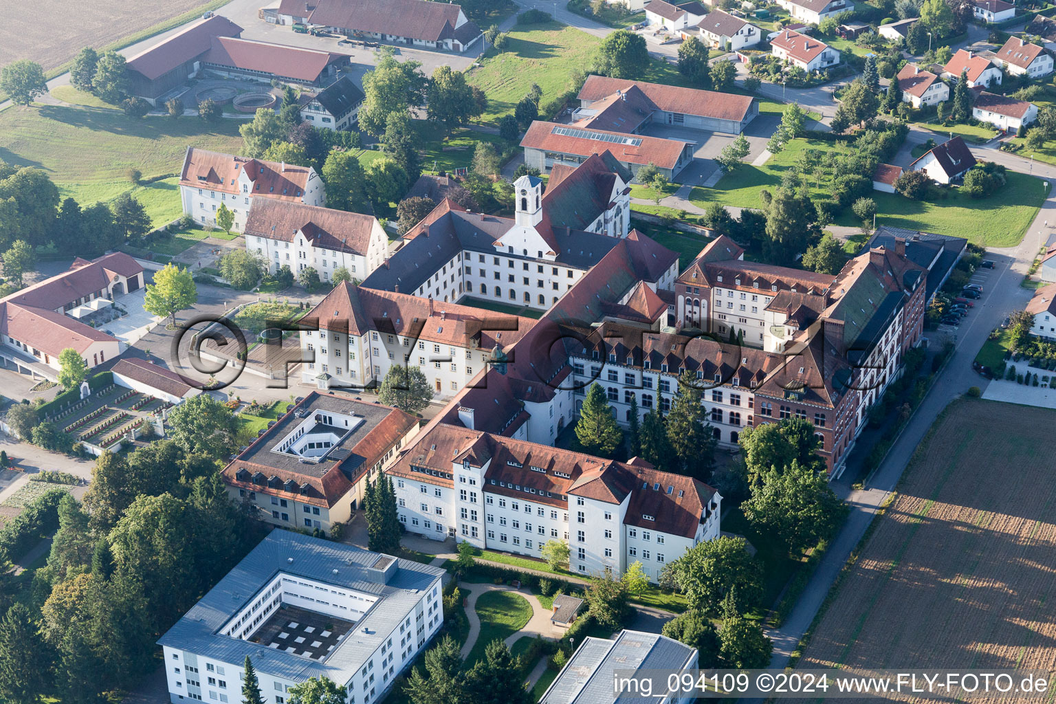 Sießen Monastery and Parish Church of St. Markus in Bad Saulgau in the state Baden-Wuerttemberg, Germany