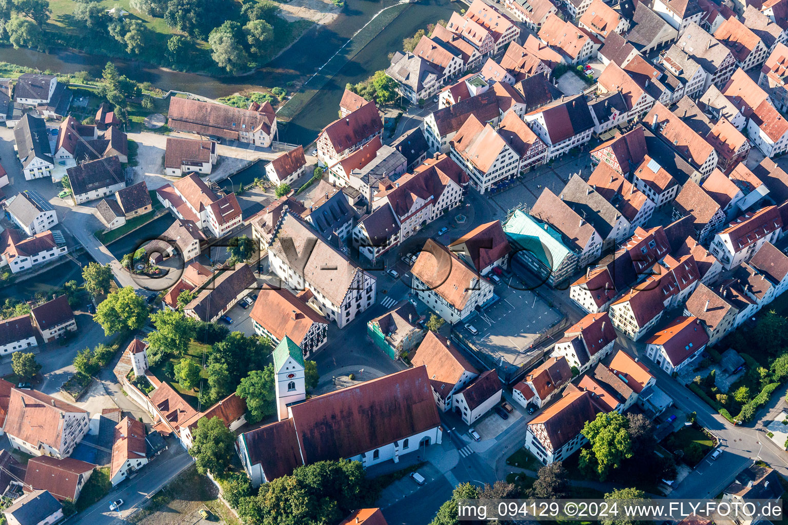 Church building in the village of in Riedlingen in the state Baden-Wurttemberg, Germany