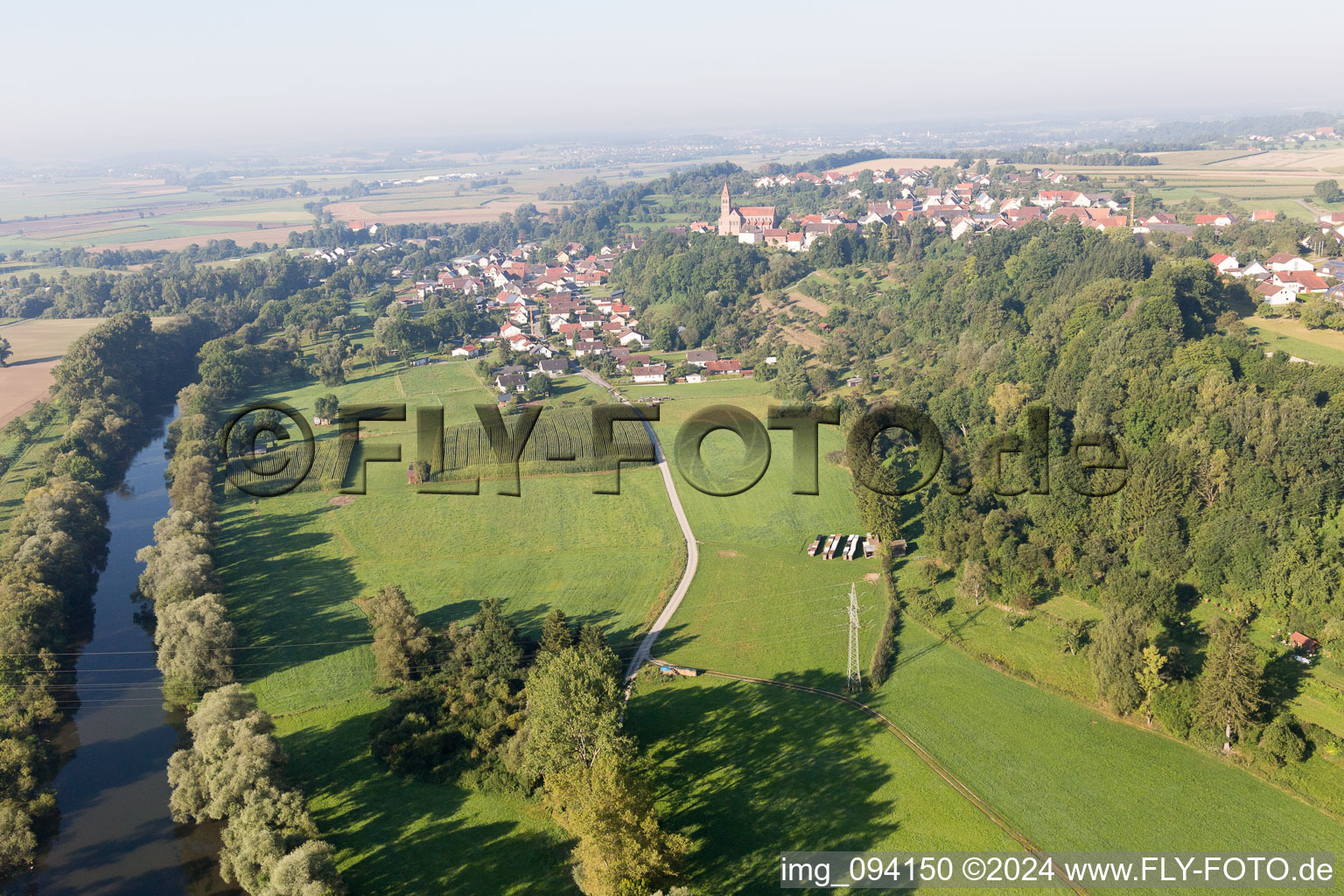 Town on the Danube in the district Hundersingen in Herbertingen in the state Baden-Wuerttemberg, Germany