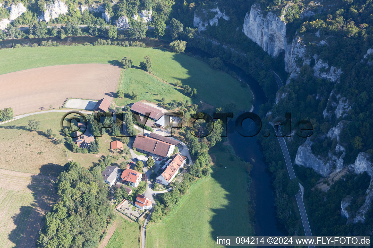 Aerial photograpy of Thiergarten in the state Baden-Wuerttemberg, Germany