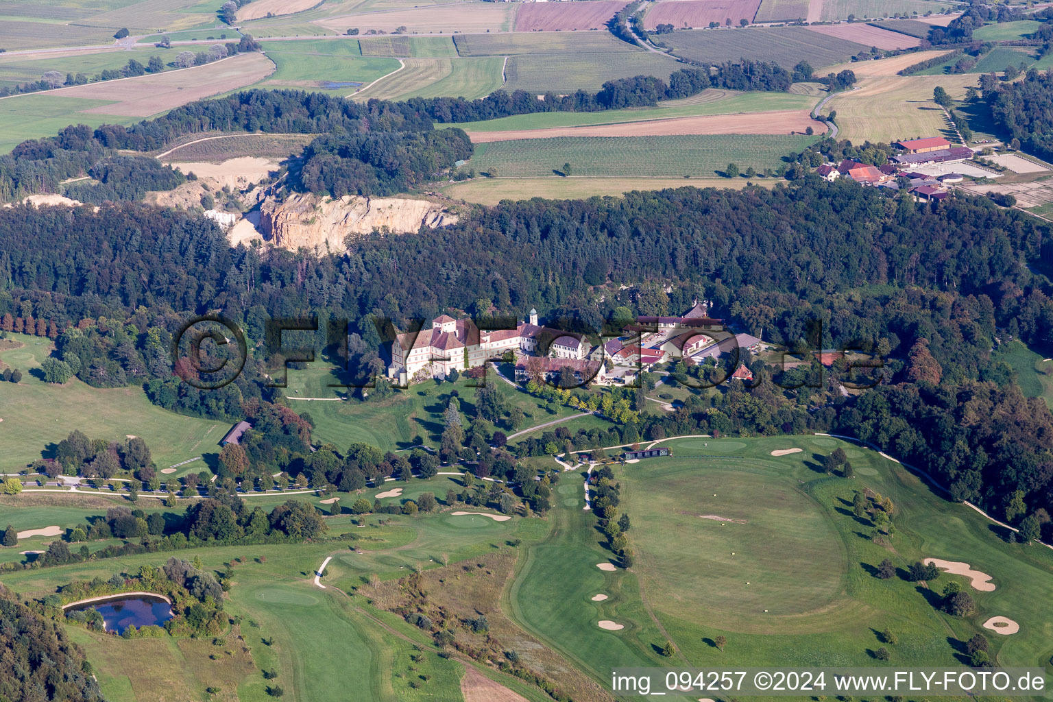 Grounds of the Golf course at Schloss Langenstein - Der Country Club in the district Orsingen in Orsingen-Nenzingen in the state Baden-Wurttemberg, Germany