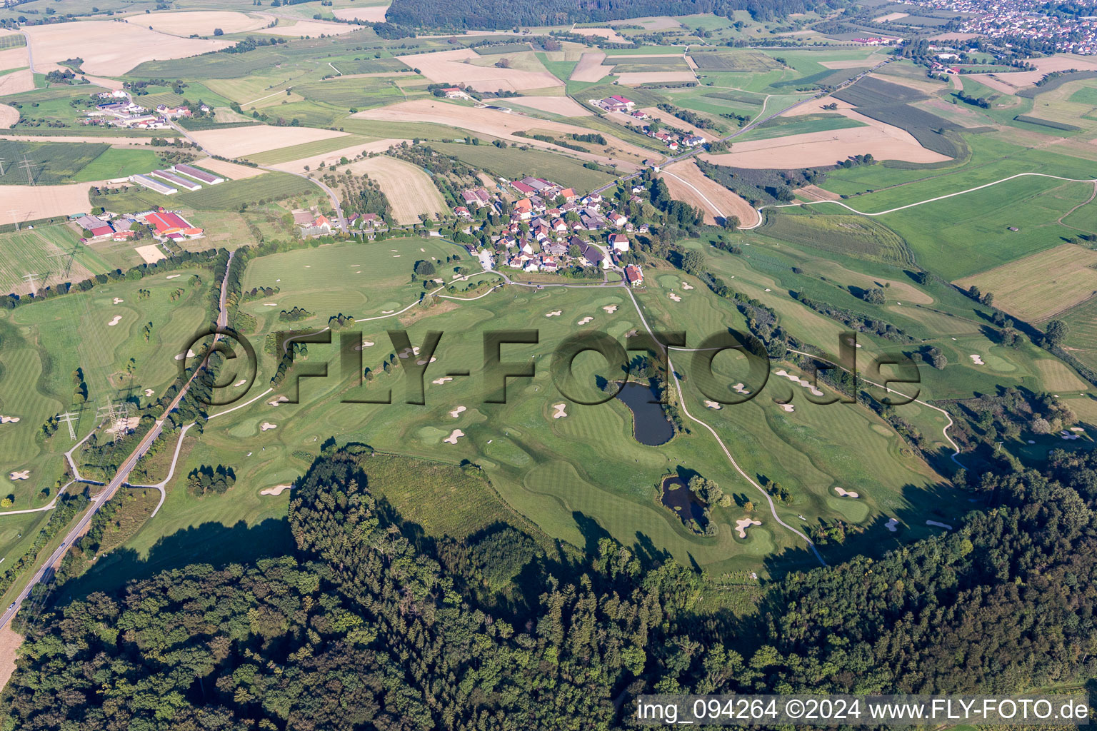 Grounds of the Golf course STEISSLINGEN GMBH in Steisslingen in the state Baden-Wurttemberg, Germany