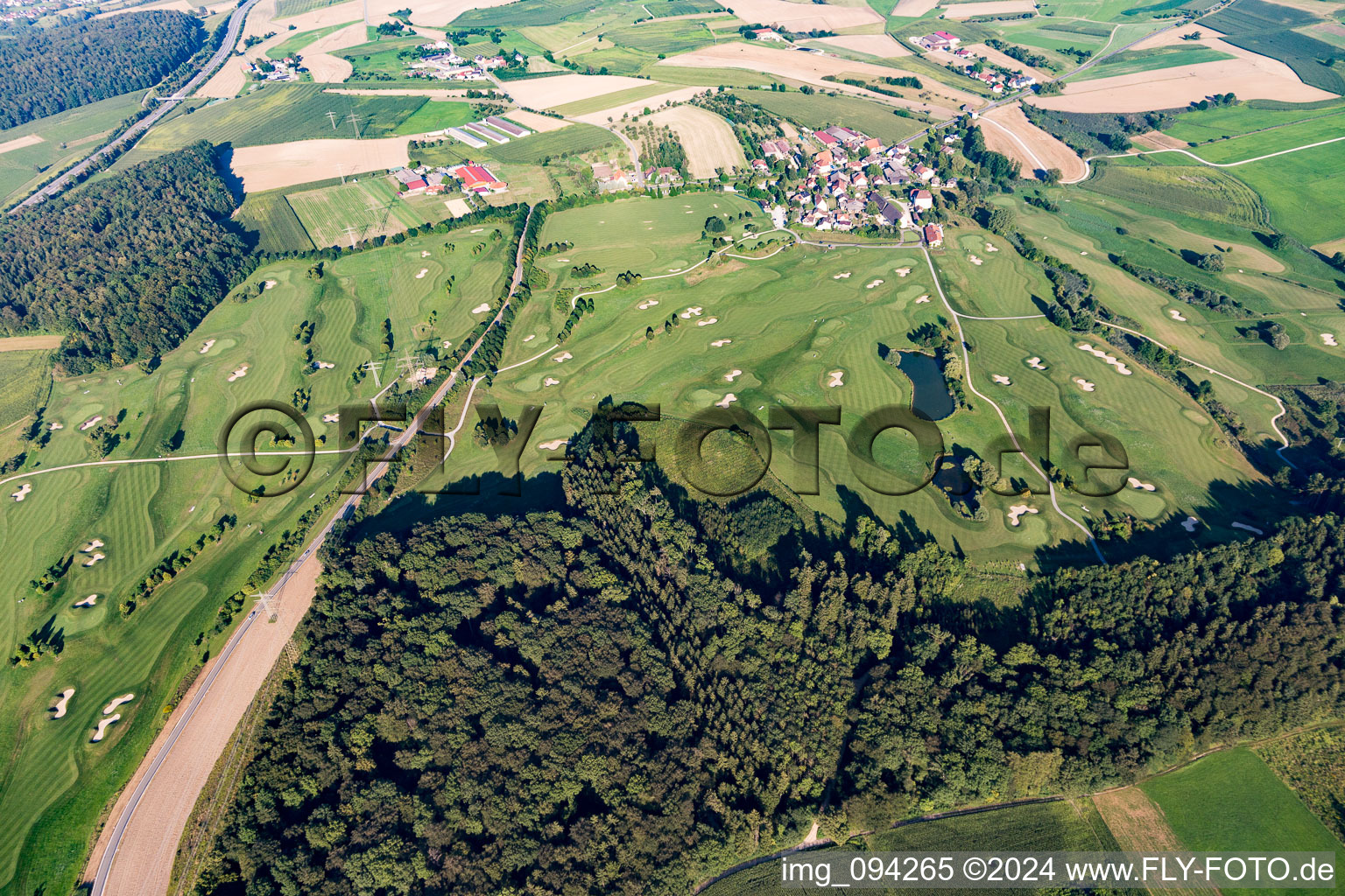 Grounds of the Golf course STEISSLINGEN GMBH in Steisslingen in the state Baden-Wurttemberg, Germany