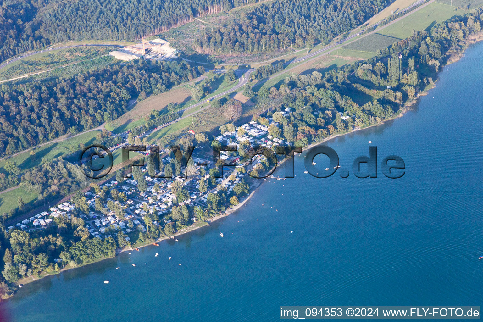 Camping William in the district Niederzell in Reichenau in the state Baden-Wuerttemberg, Germany