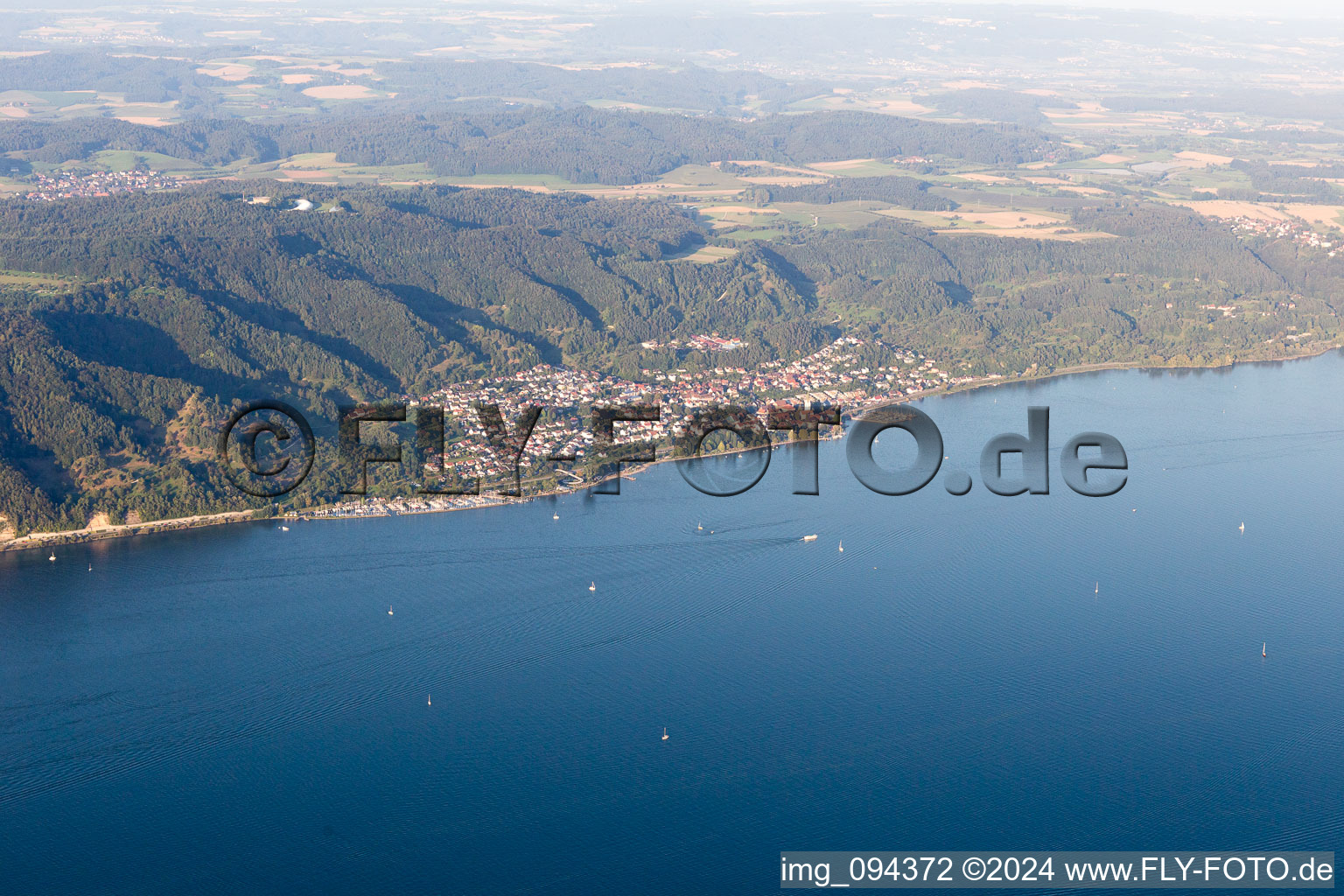 Sipplingen in the state Baden-Wuerttemberg, Germany viewn from the air