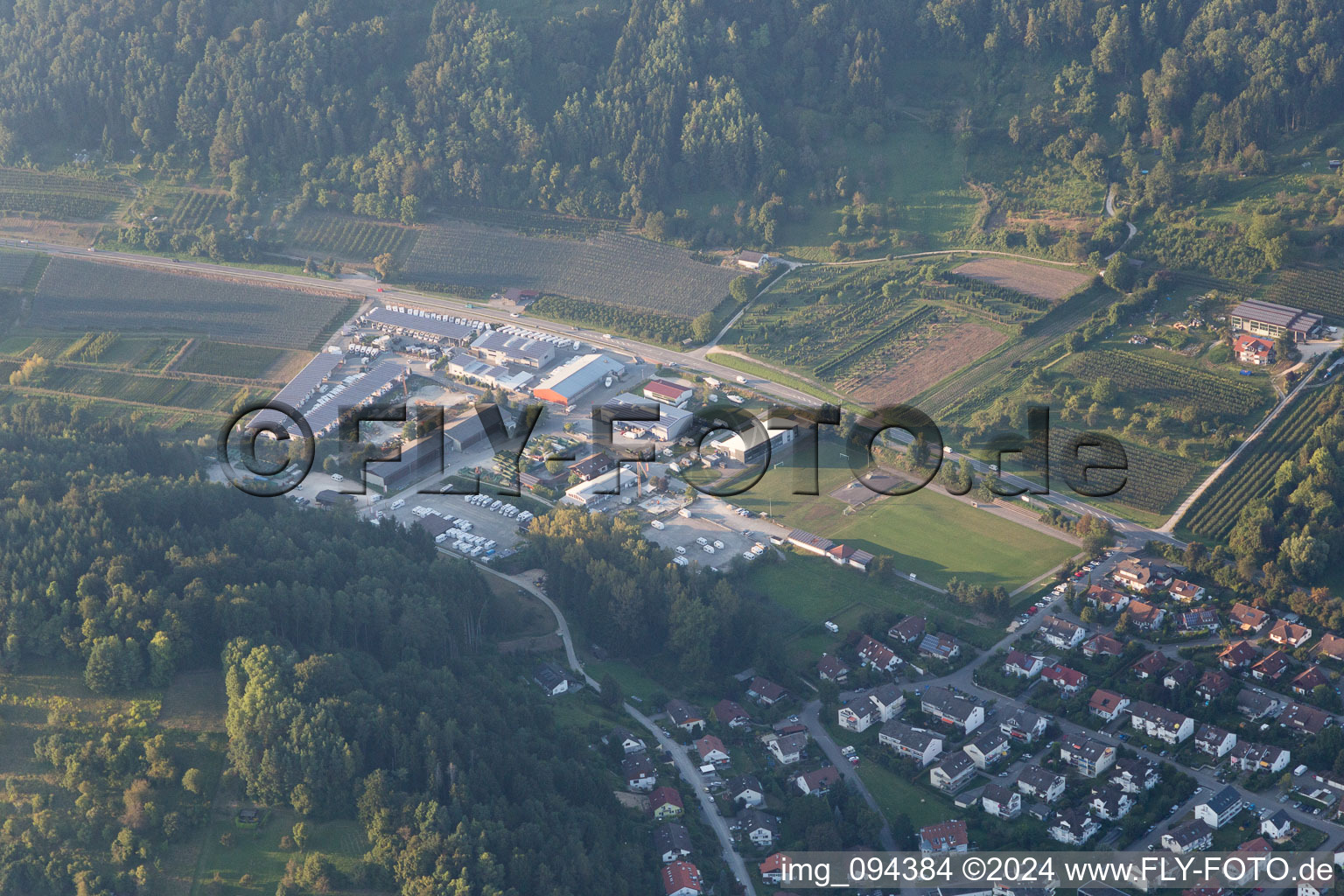 Sports field FC in the district Ludwigshafen in Bodman-Ludwigshafen in the state Baden-Wuerttemberg, Germany