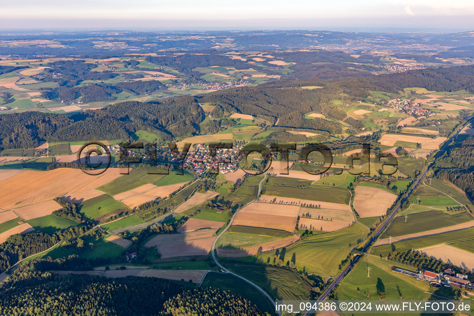 Aerial view of District Bonndorf in Überlingen in the state Baden-Wuerttemberg, Germany