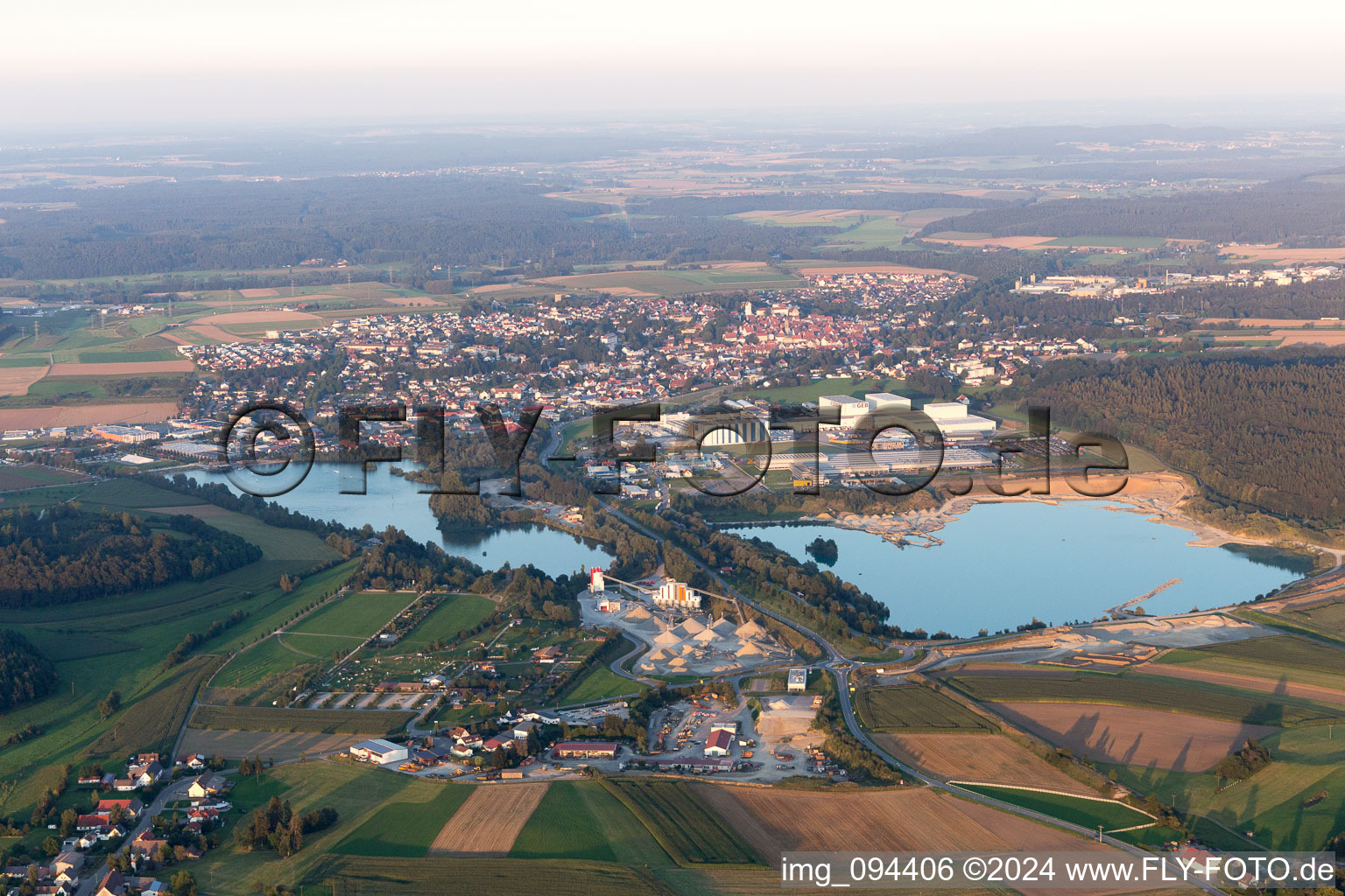 Aerial view of Pfullendorf in the state Baden-Wuerttemberg, Germany