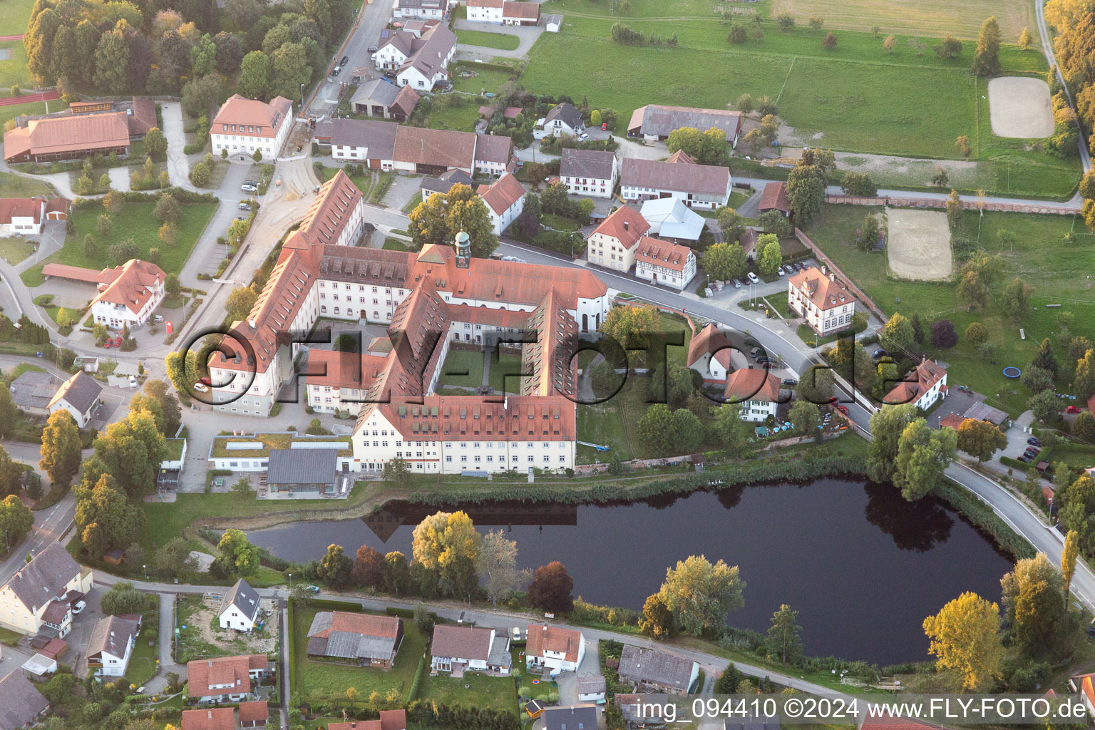 Wald in the state Baden-Wuerttemberg, Germany seen from above