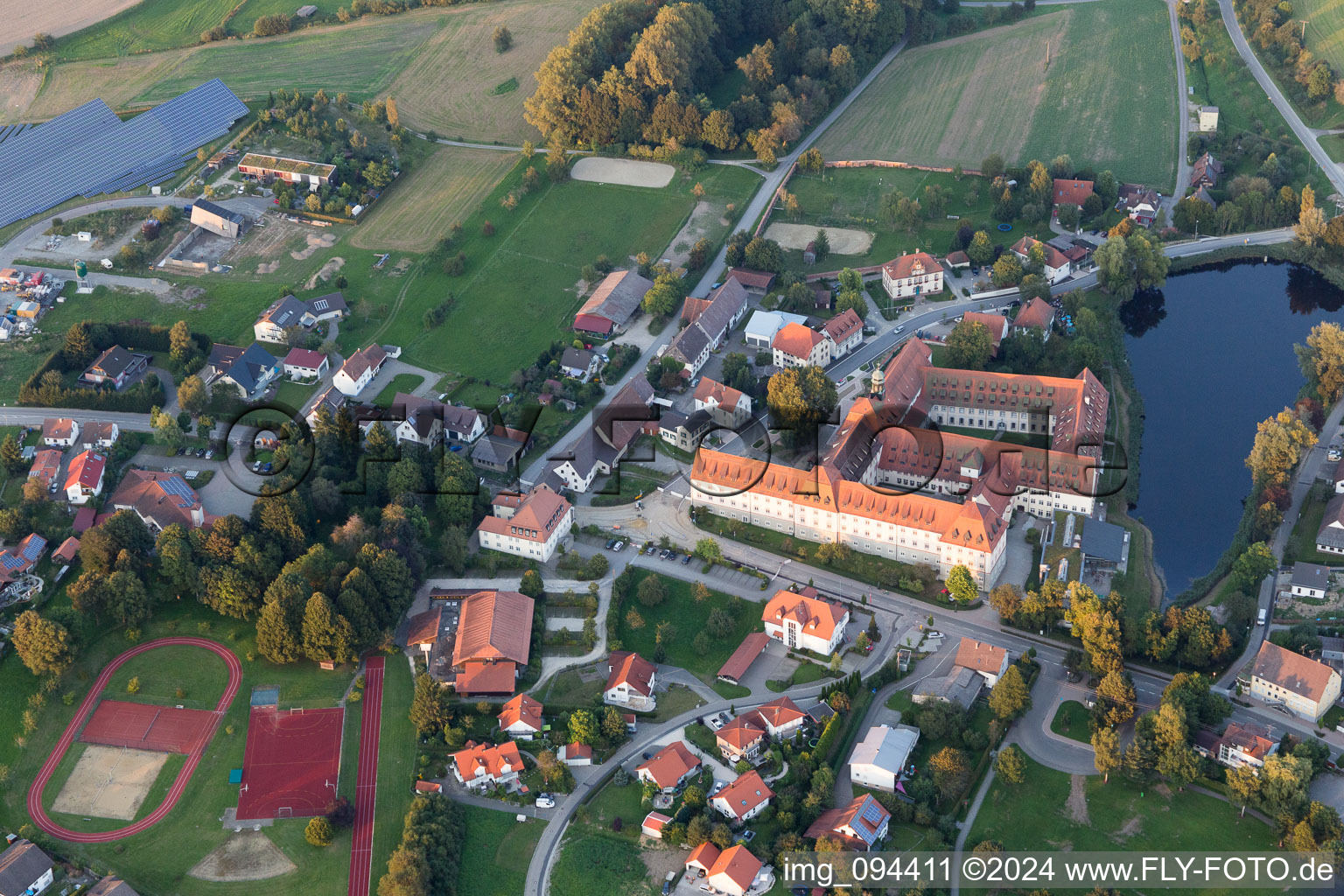 Wald in the state Baden-Wuerttemberg, Germany from the plane