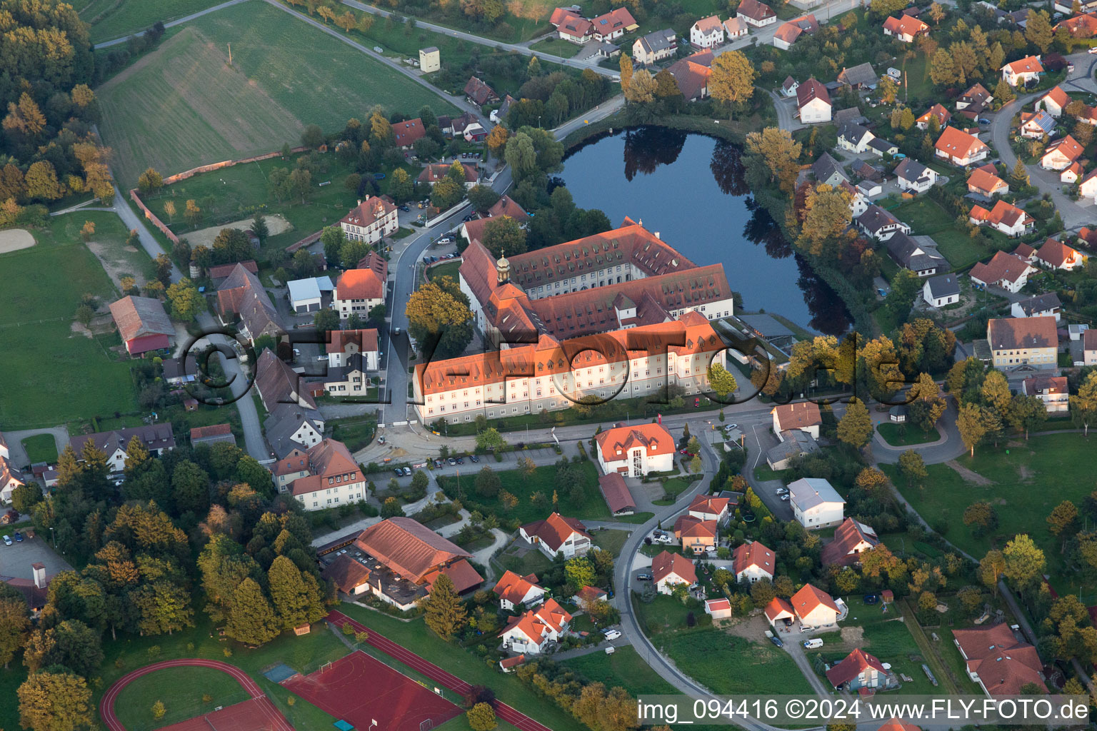 Drone image of Wald in the state Baden-Wuerttemberg, Germany