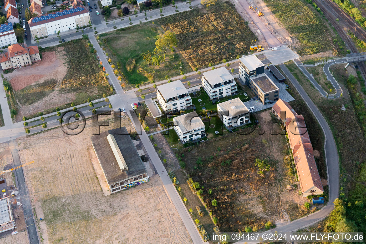 Landau in der Pfalz in the state Rhineland-Palatinate, Germany seen from above