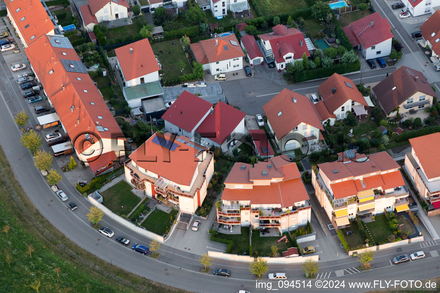 Kandel in the state Rhineland-Palatinate, Germany out of the air