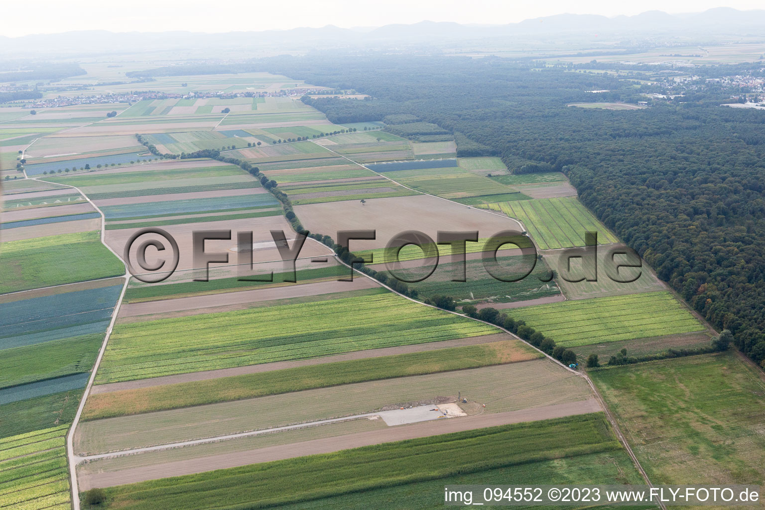 Aerial photograpy of WConstruction site in Hatzenbühl in the state Rhineland-Palatinate, Germany