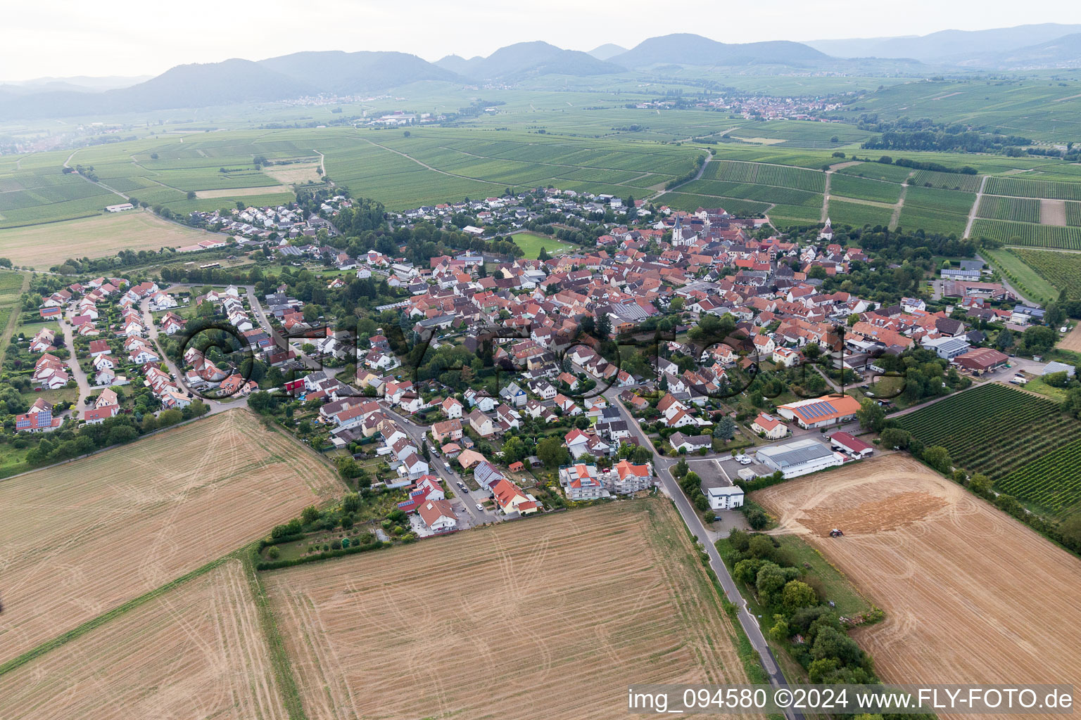 District Mörzheim in Landau in der Pfalz in the state Rhineland-Palatinate, Germany seen from a drone