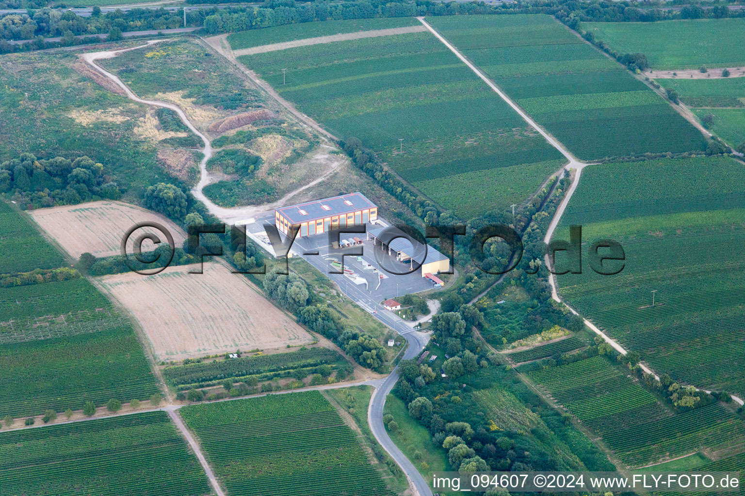 Recycling center in Roschbach in the state Rhineland-Palatinate, Germany