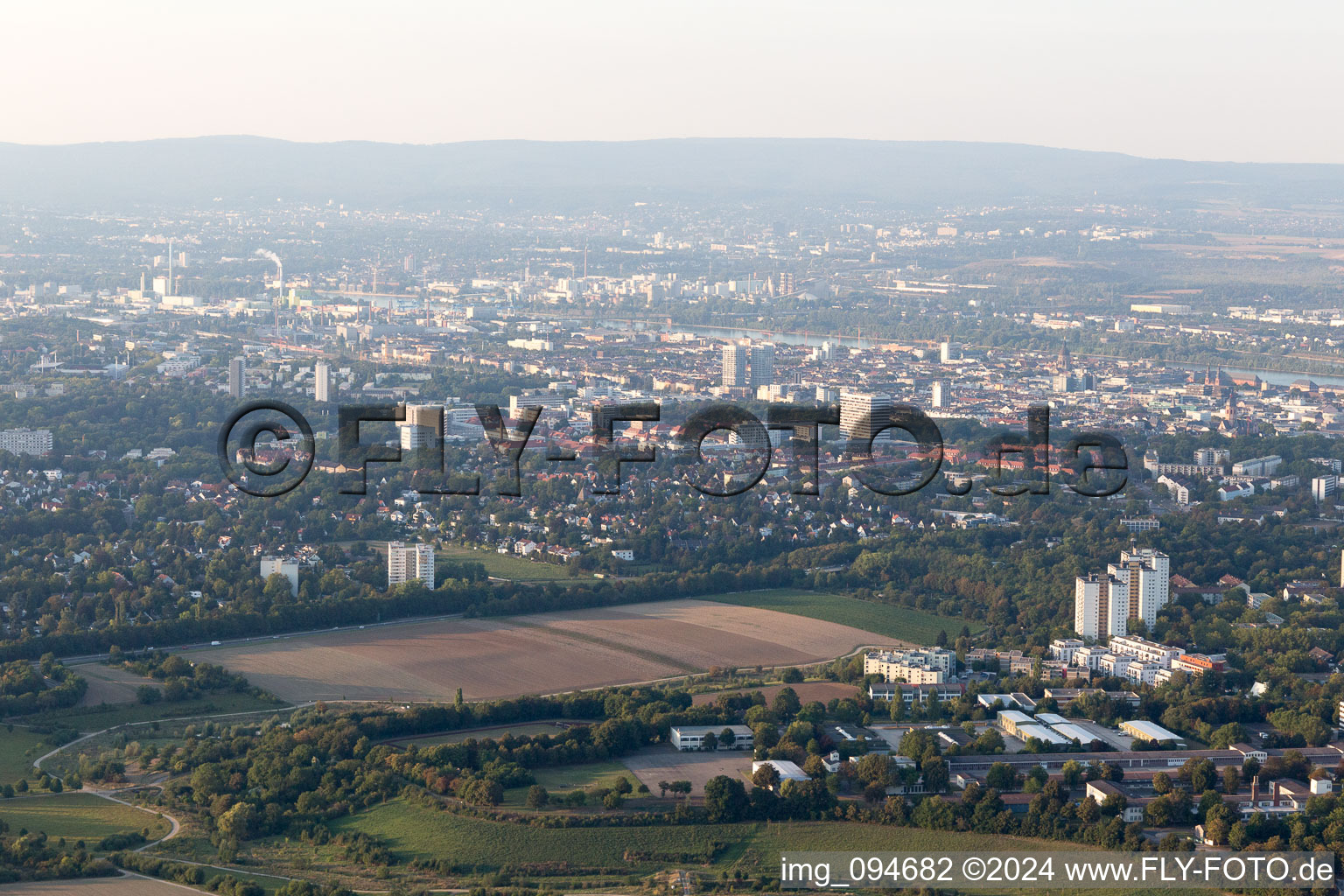 District Weisenau in Mainz in the state Rhineland-Palatinate, Germany