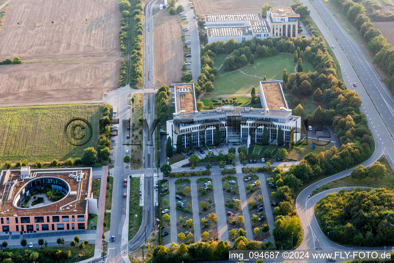 Office building of media enterprise VRM in the district Marienborn in Mainz in the state Rhineland-Palatinate, Germany