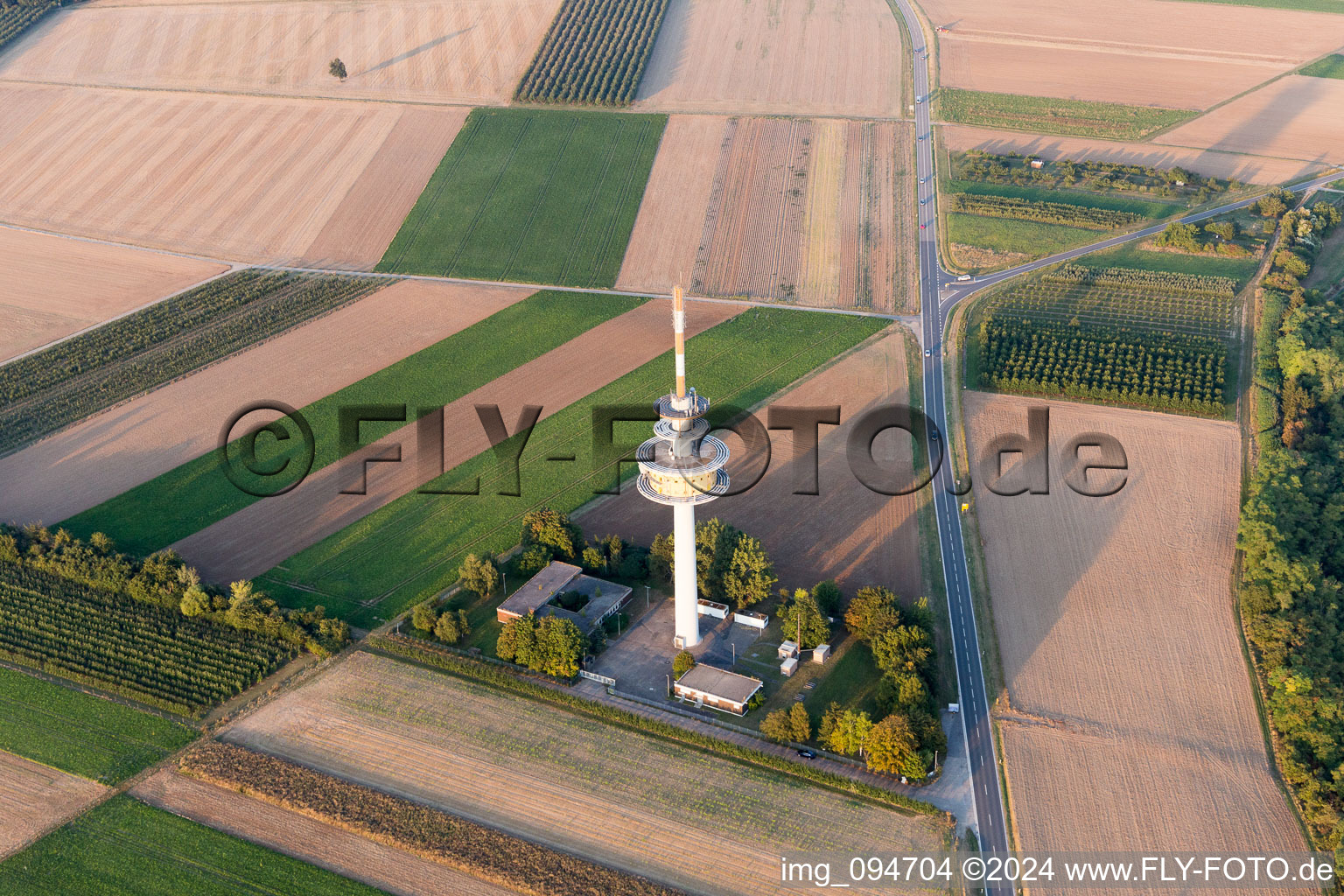 Television Tower in Ober-Olm in the state Rhineland-Palatinate