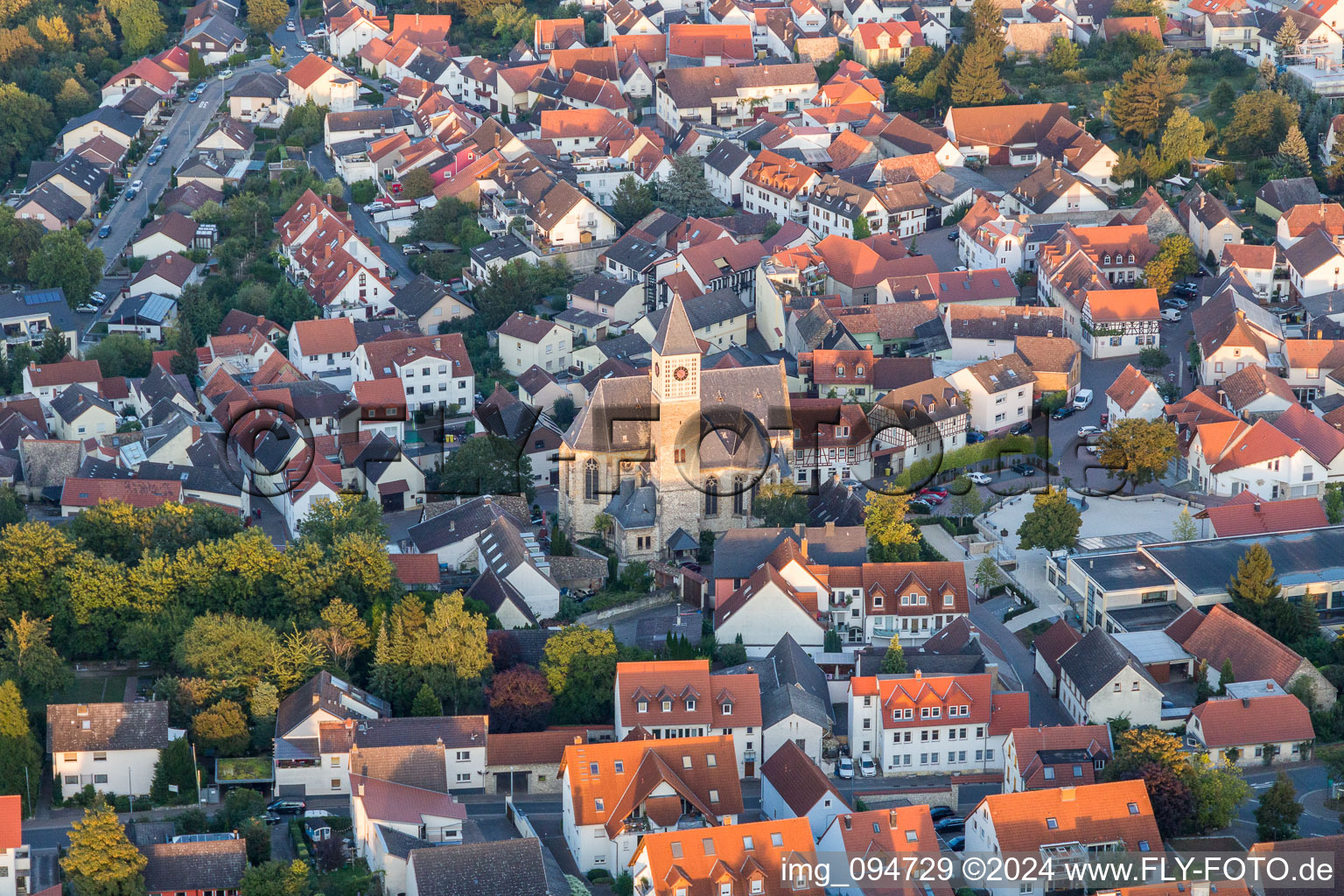 Church building of the catholic Church in Zornheim in the state Rhineland-Palatinate, Germany