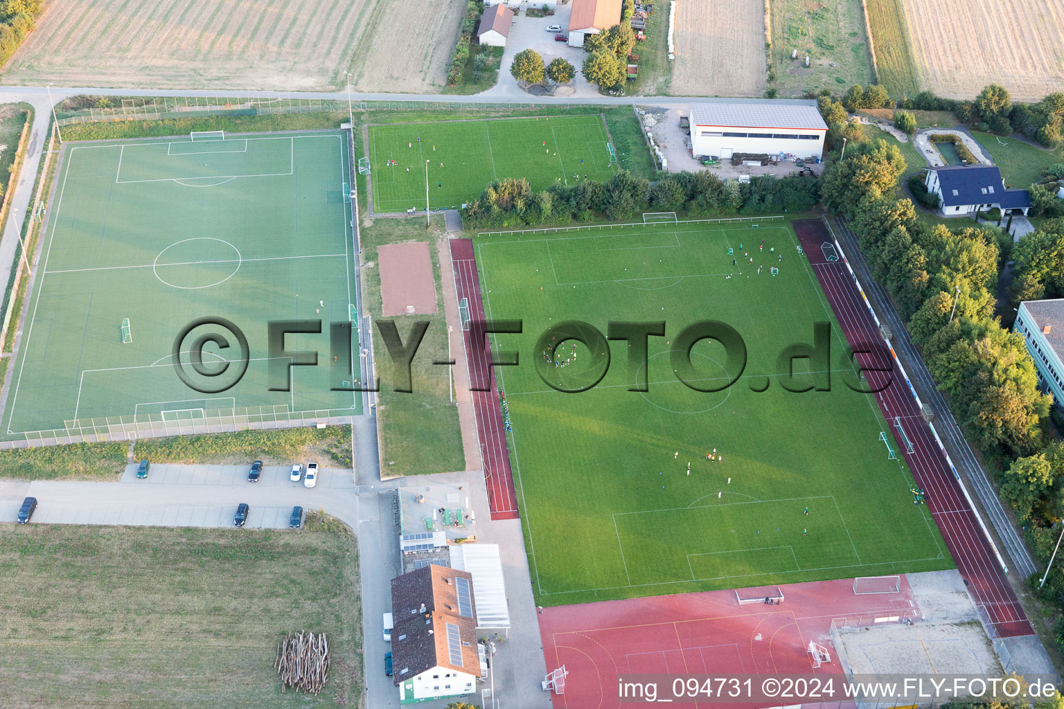 Aerial photograpy of Zornheim in the state Rhineland-Palatinate, Germany