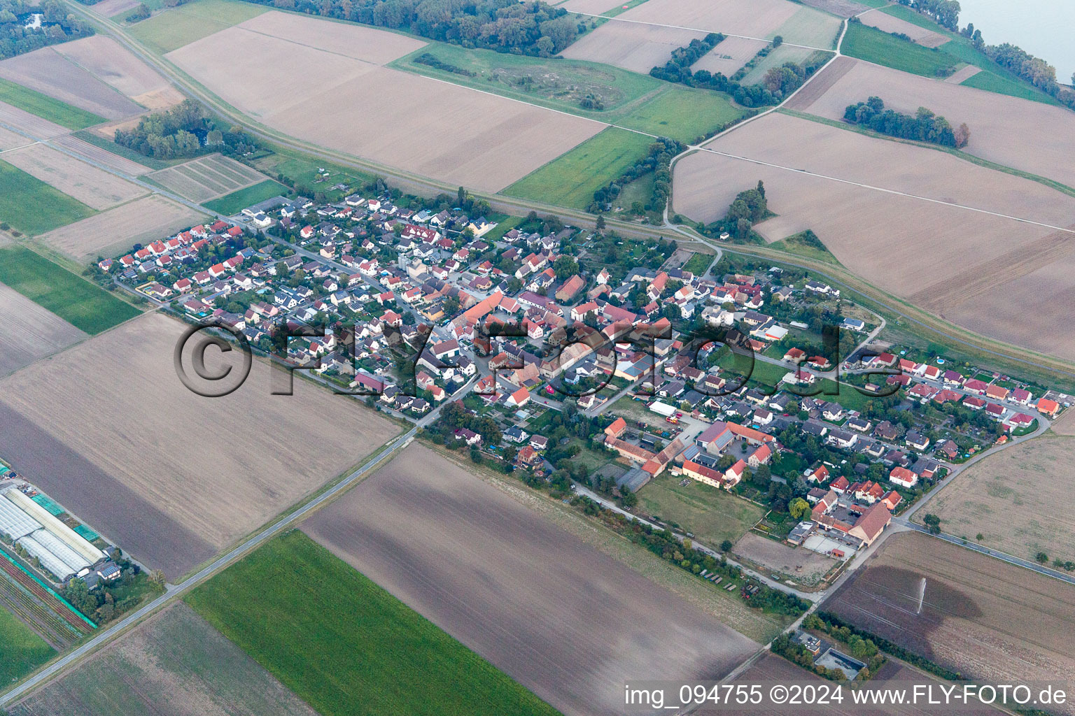 District Ibersheim in Worms in the state Rhineland-Palatinate, Germany out of the air