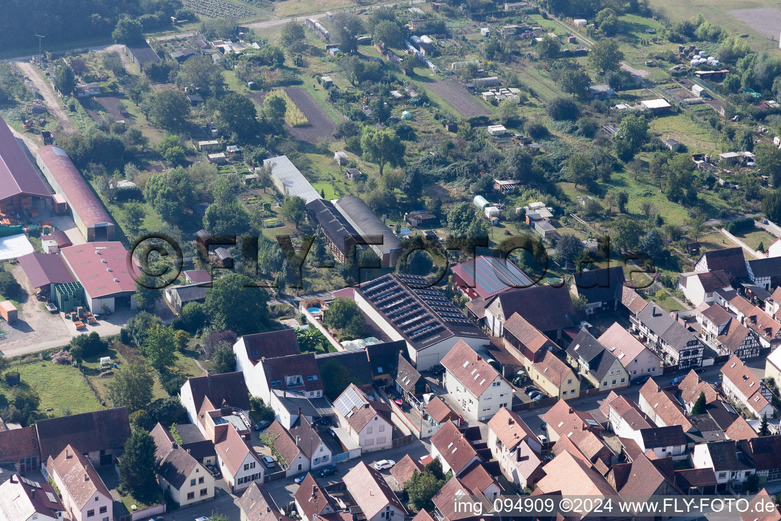 Oblique view of Kandel in the state Rhineland-Palatinate, Germany