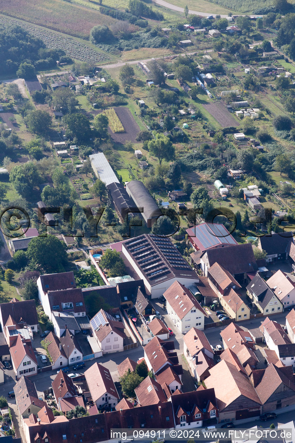 Kandel in the state Rhineland-Palatinate, Germany out of the air