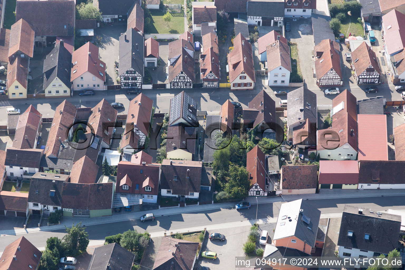 Drone image of Kandel in the state Rhineland-Palatinate, Germany