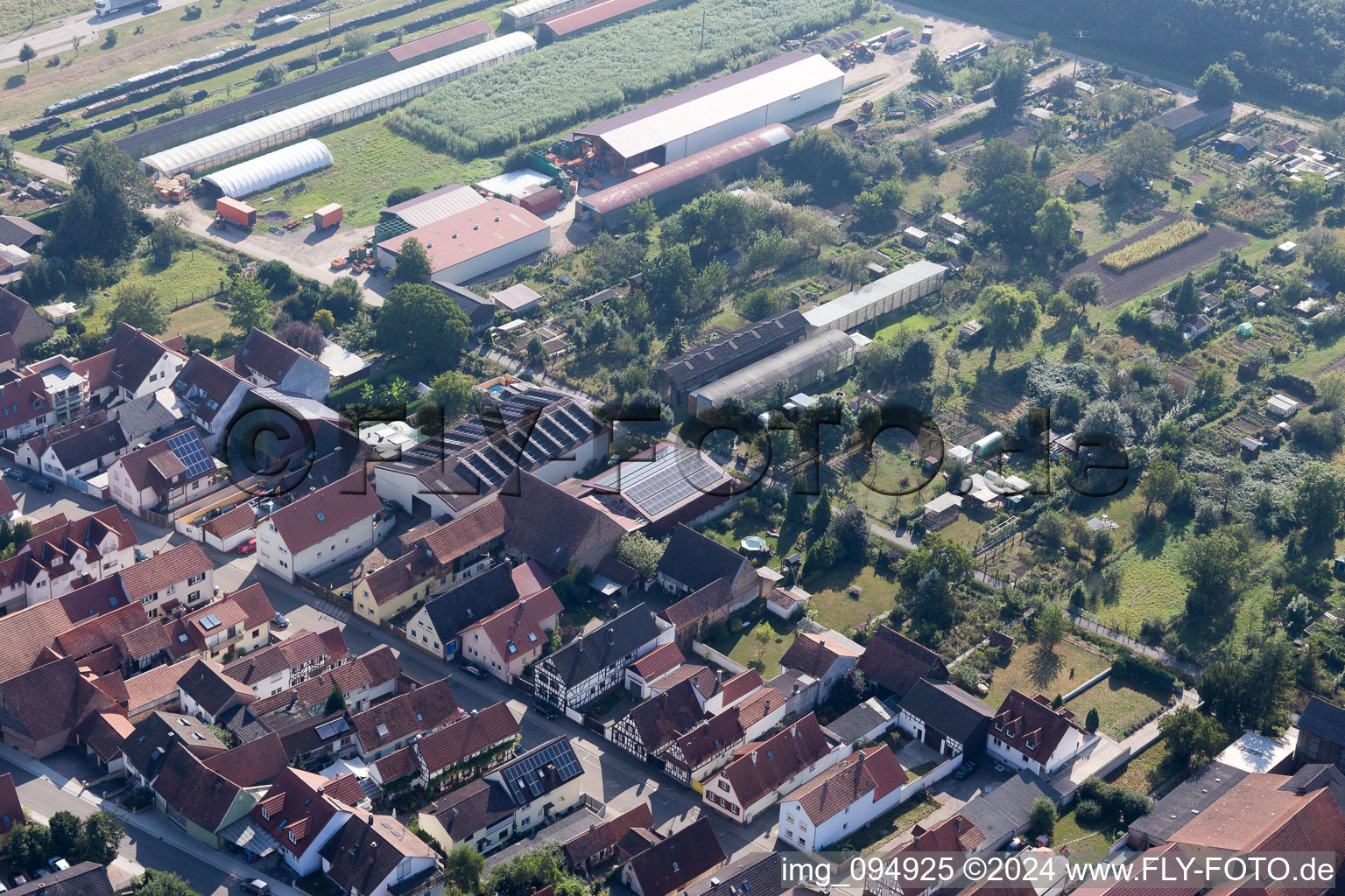 Kandel in the state Rhineland-Palatinate, Germany out of the air