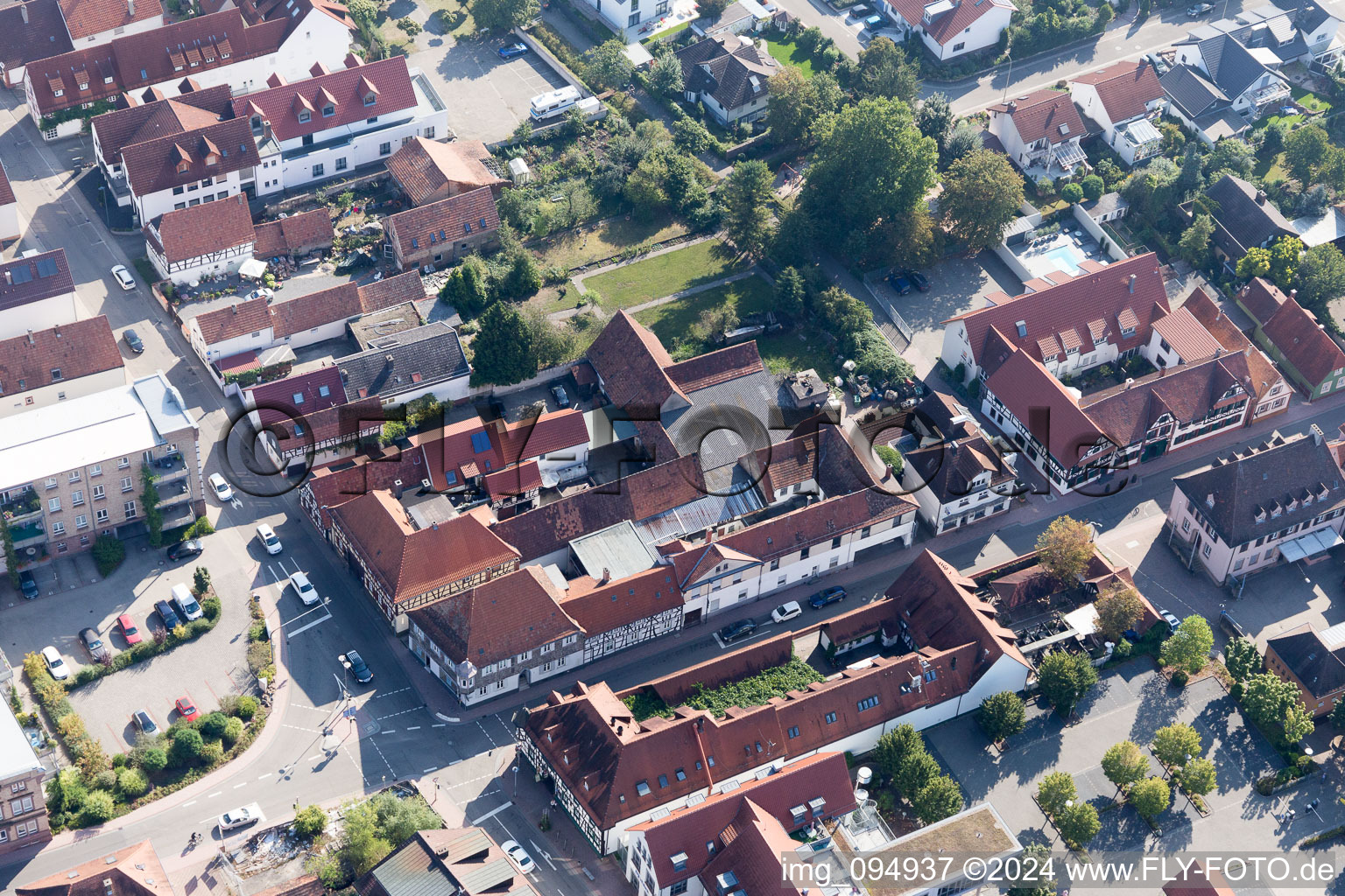 Oblique view of Kandel in the state Rhineland-Palatinate, Germany