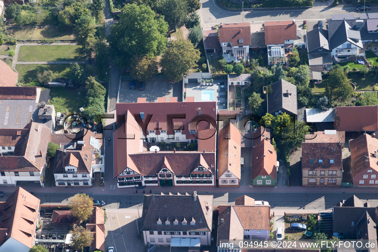 Drone image of Kandel in the state Rhineland-Palatinate, Germany