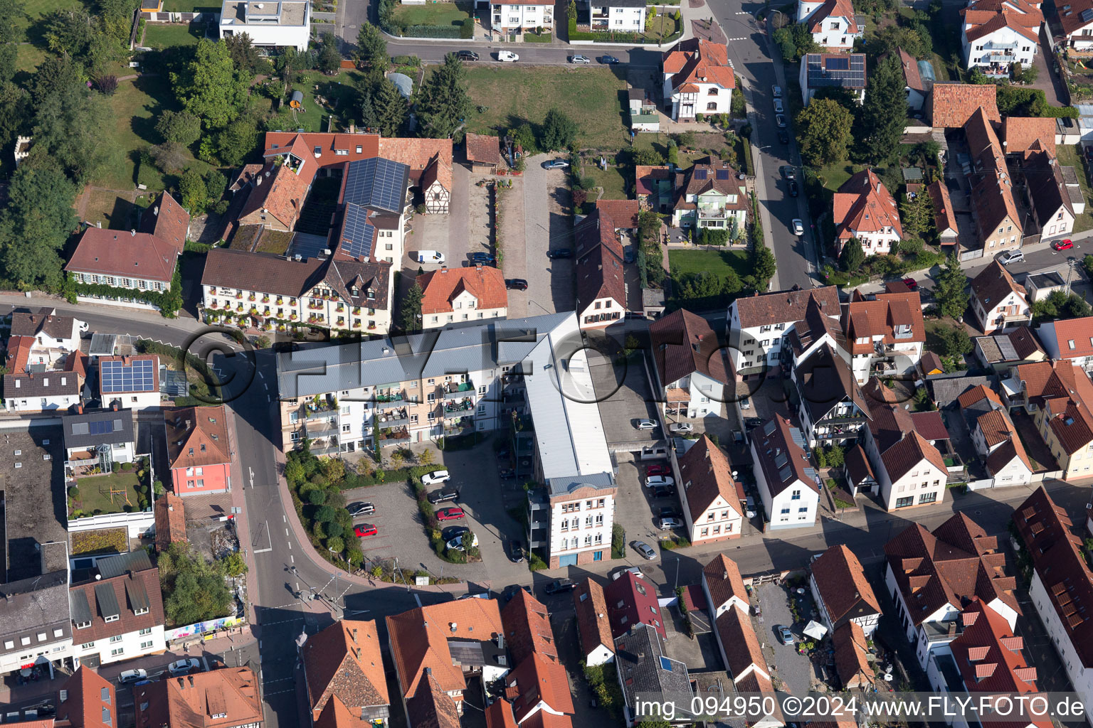 Aerial photograpy of Kandel in the state Rhineland-Palatinate, Germany