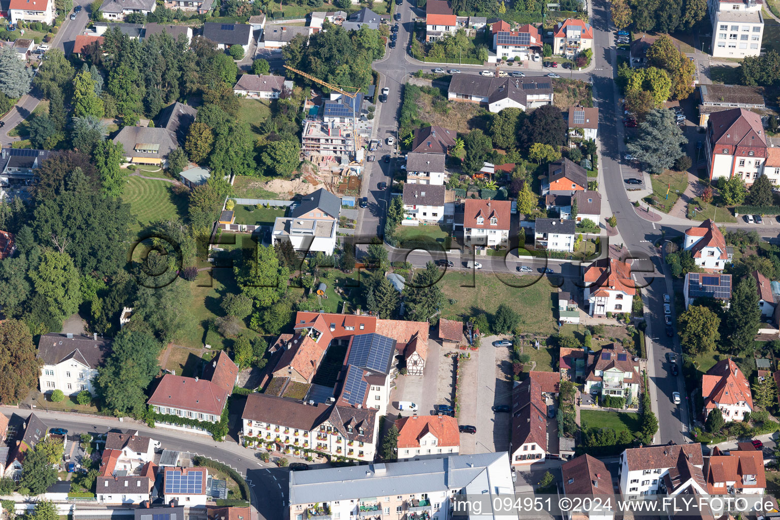 Oblique view of Kandel in the state Rhineland-Palatinate, Germany