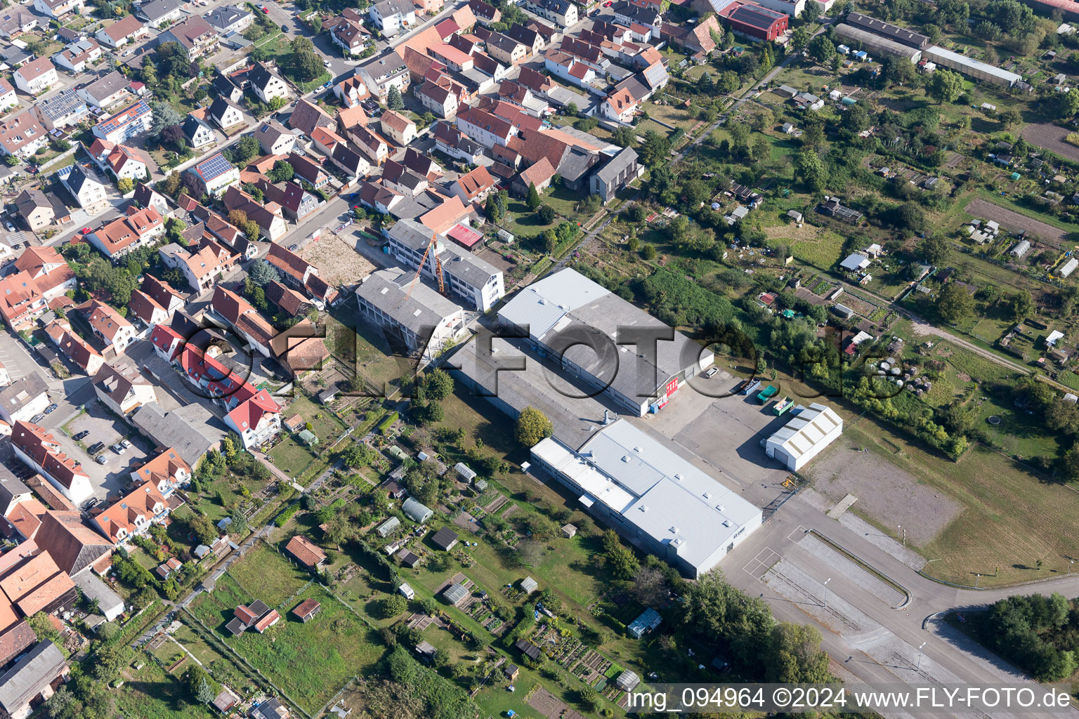 Aerial photograpy of Kandel in the state Rhineland-Palatinate, Germany