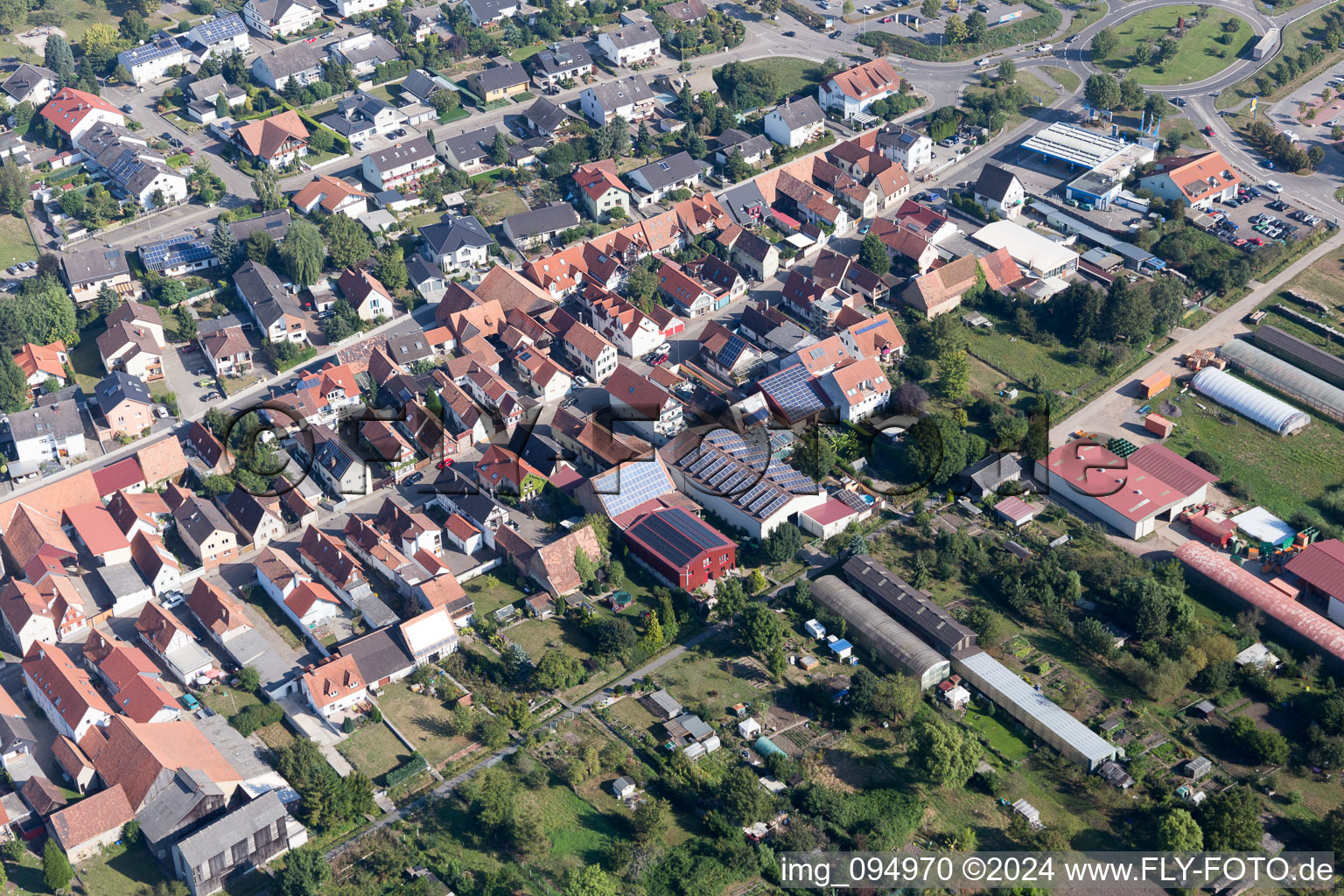 Kandel in the state Rhineland-Palatinate, Germany out of the air