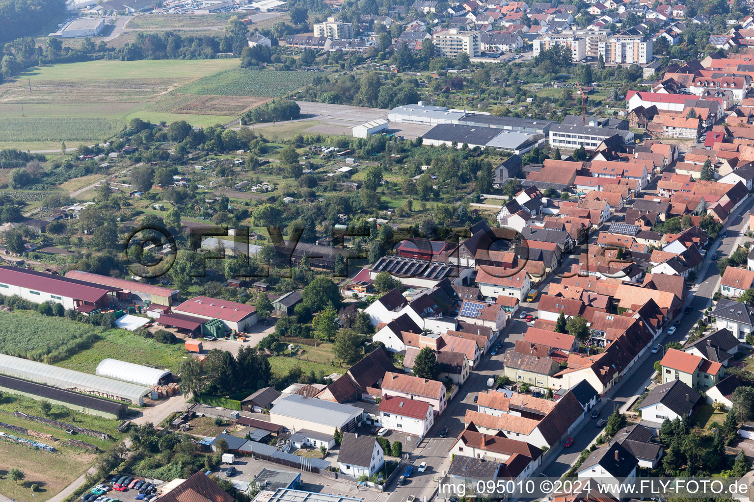 Oblique view of Kandel in the state Rhineland-Palatinate, Germany