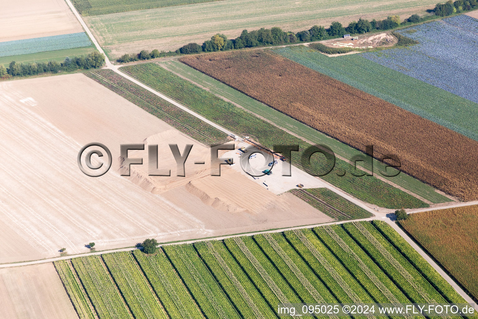 Bird's eye view of Hatzenbühl in the state Rhineland-Palatinate, Germany