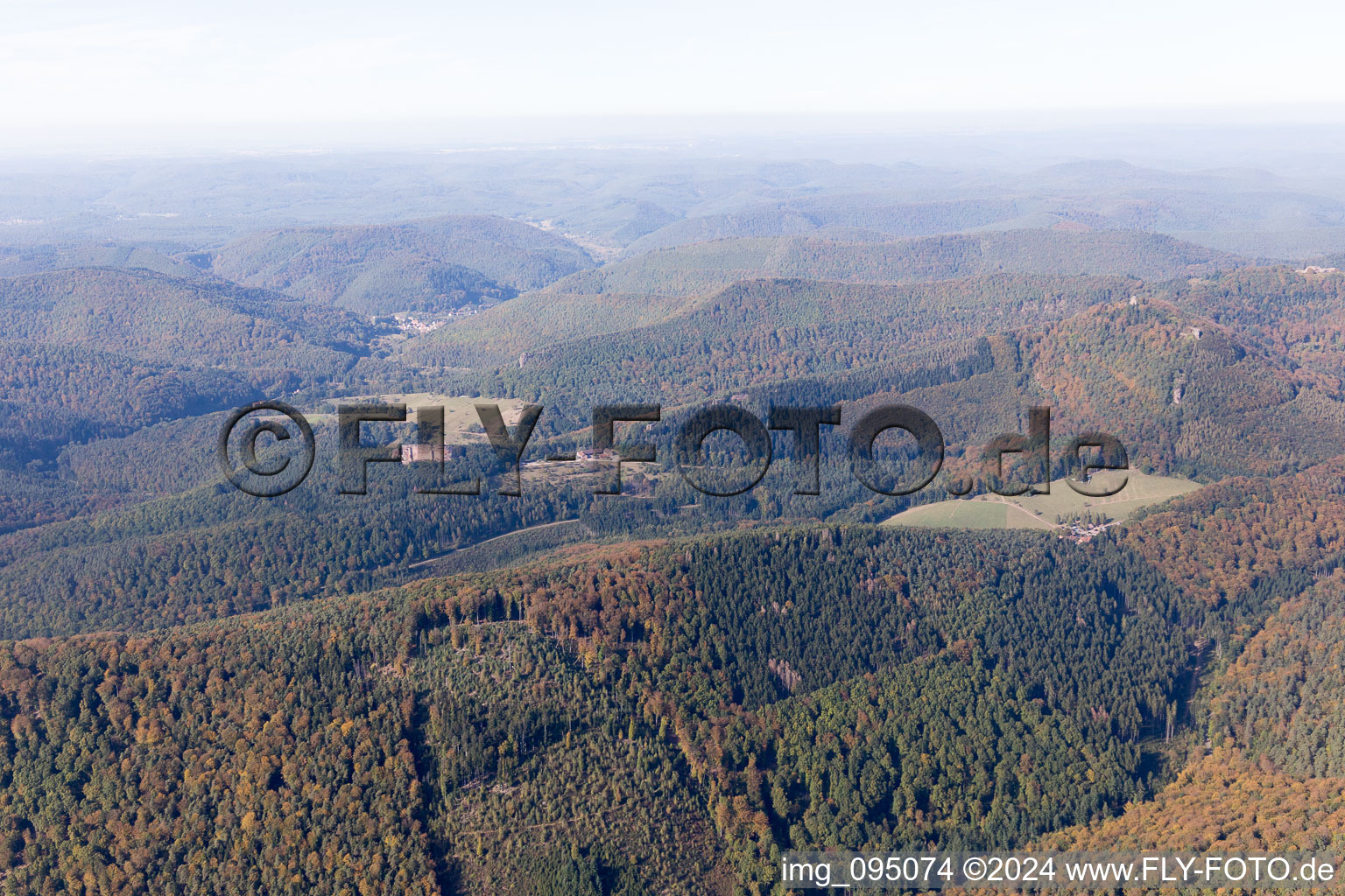 Wingen in the state Bas-Rhin, France from a drone