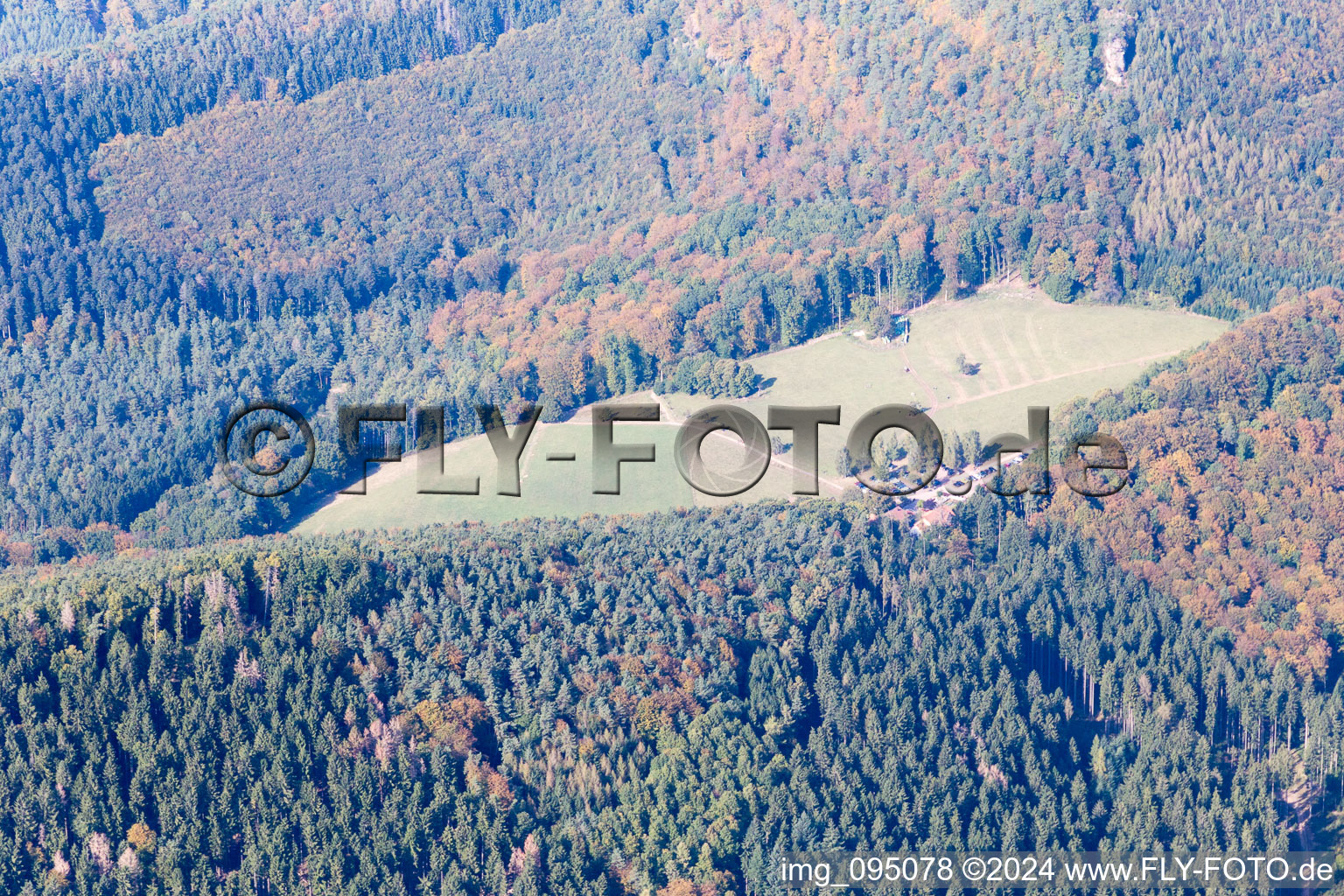 Wingen in the state Bas-Rhin, France seen from a drone