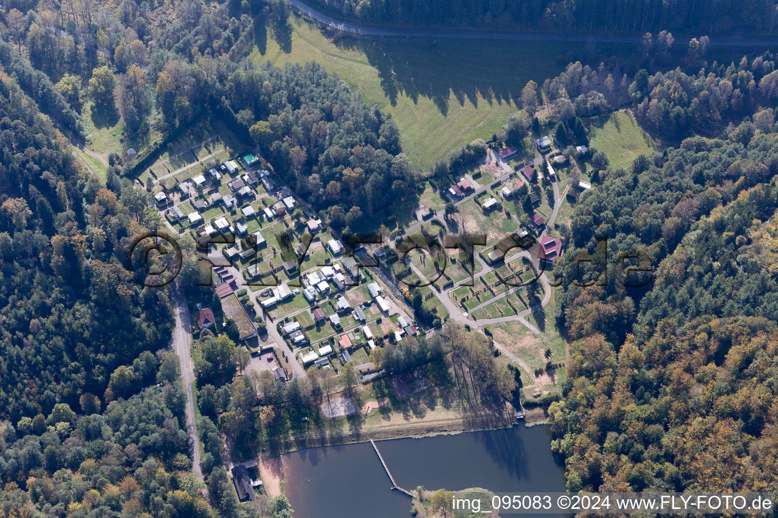 Camping du Fleckenstein in Lembach in the state Bas-Rhin, France