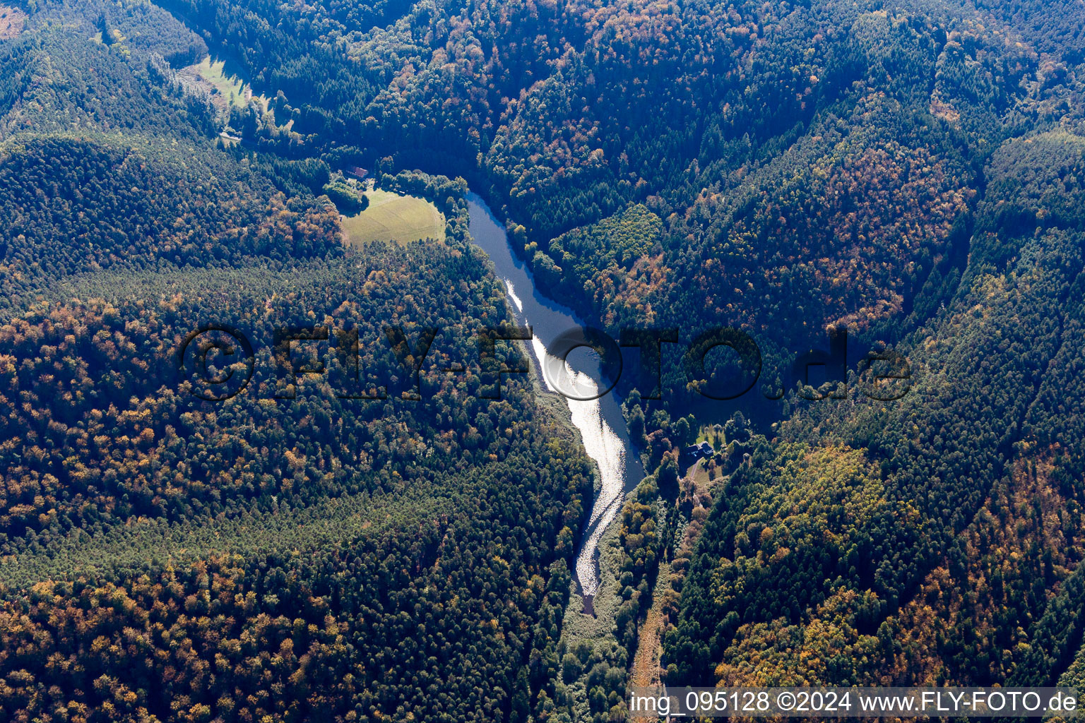 Sturzelbronn in the state Moselle, France out of the air