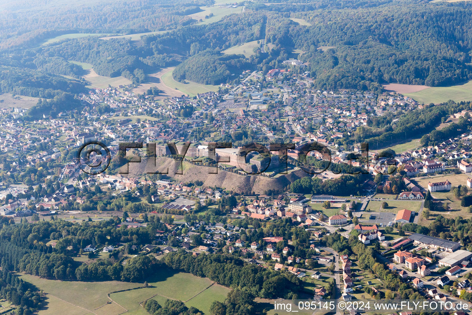 Drone image of Bitche in the state Moselle, France