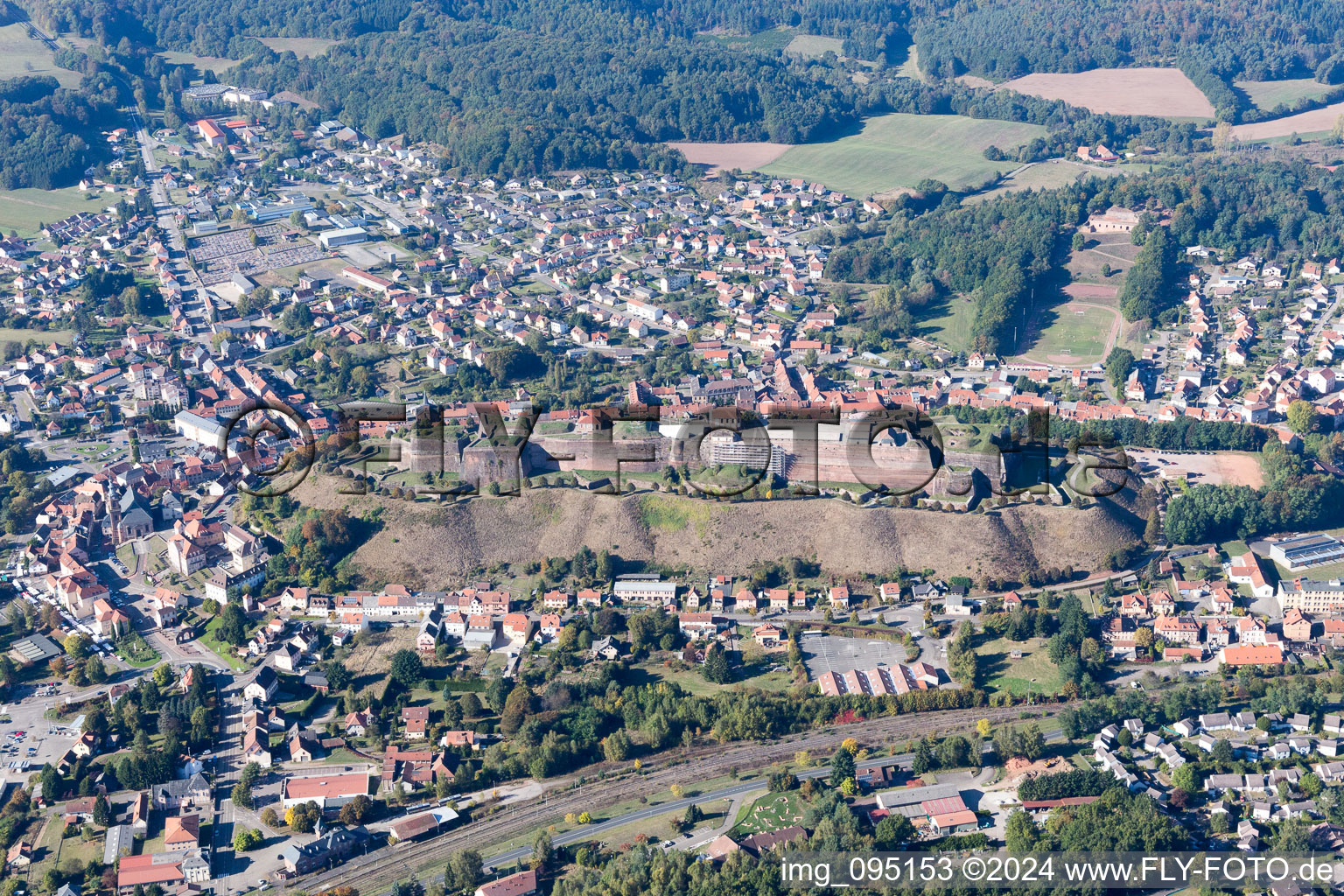 Bitche in the state Moselle, France out of the air