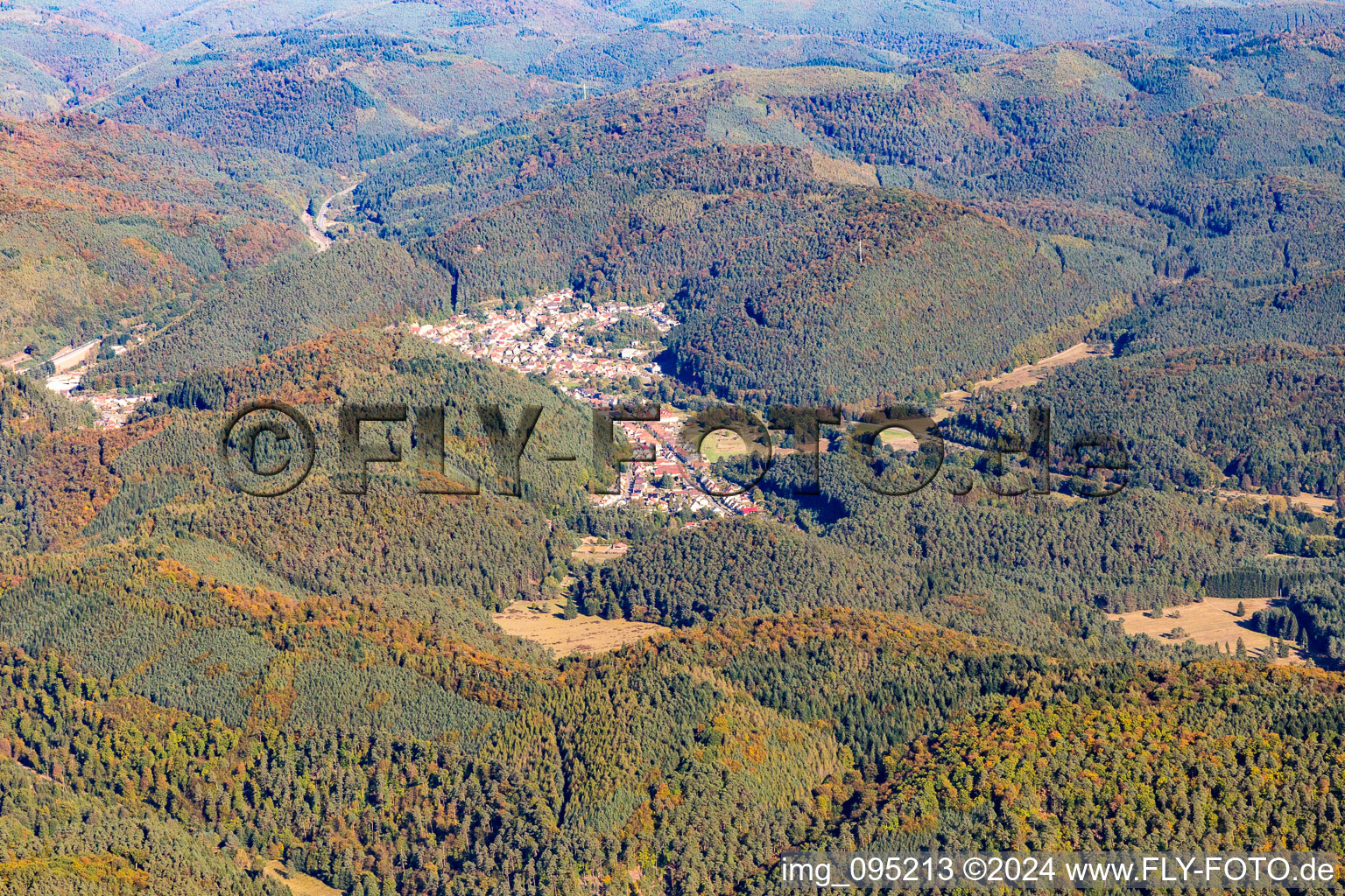 From the southwest in Hinterweidenthal in the state Rhineland-Palatinate, Germany