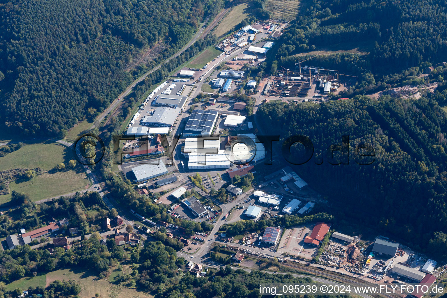 Reichenbach Industrial Area in Dahn in the state Rhineland-Palatinate, Germany